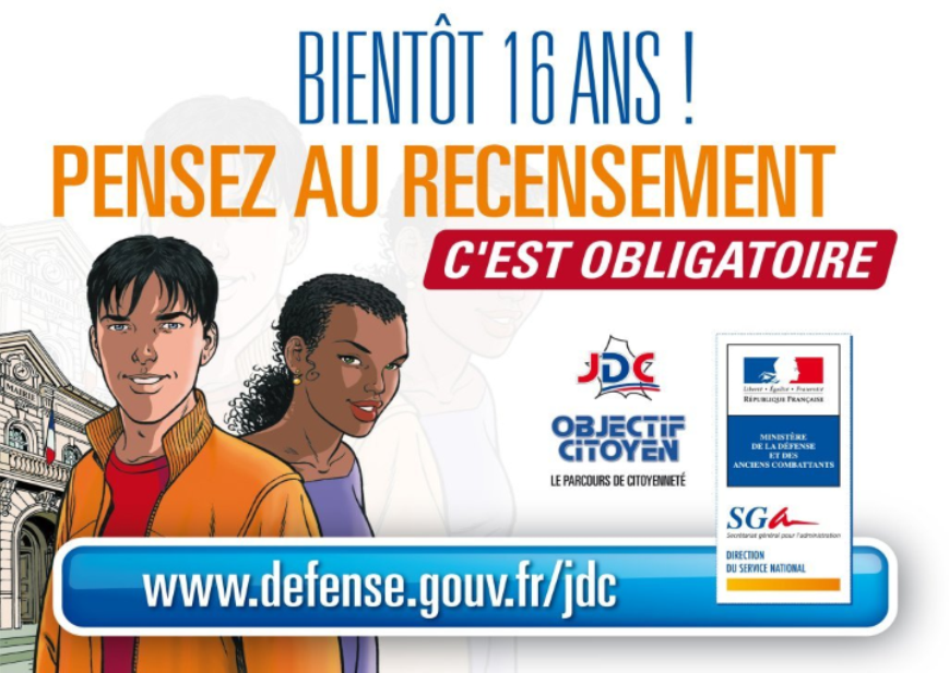 Bientôt 16 ans ! Pensez au recensement