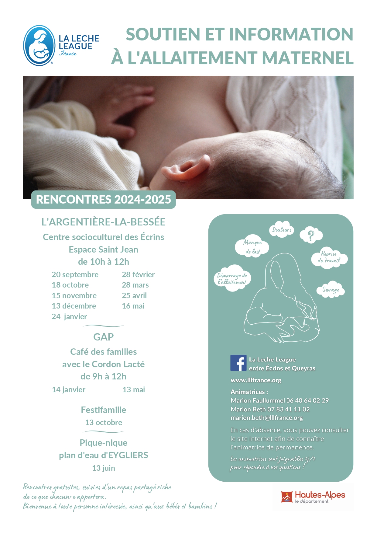 Rencontres 2024-2025 - LA LECHE LEAGUE