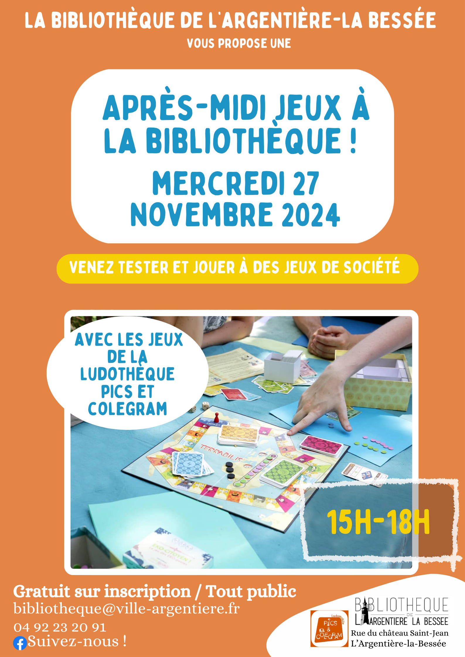 Après-midi jeux de société à la Bibliothèque de L'Argentière-La Bessée