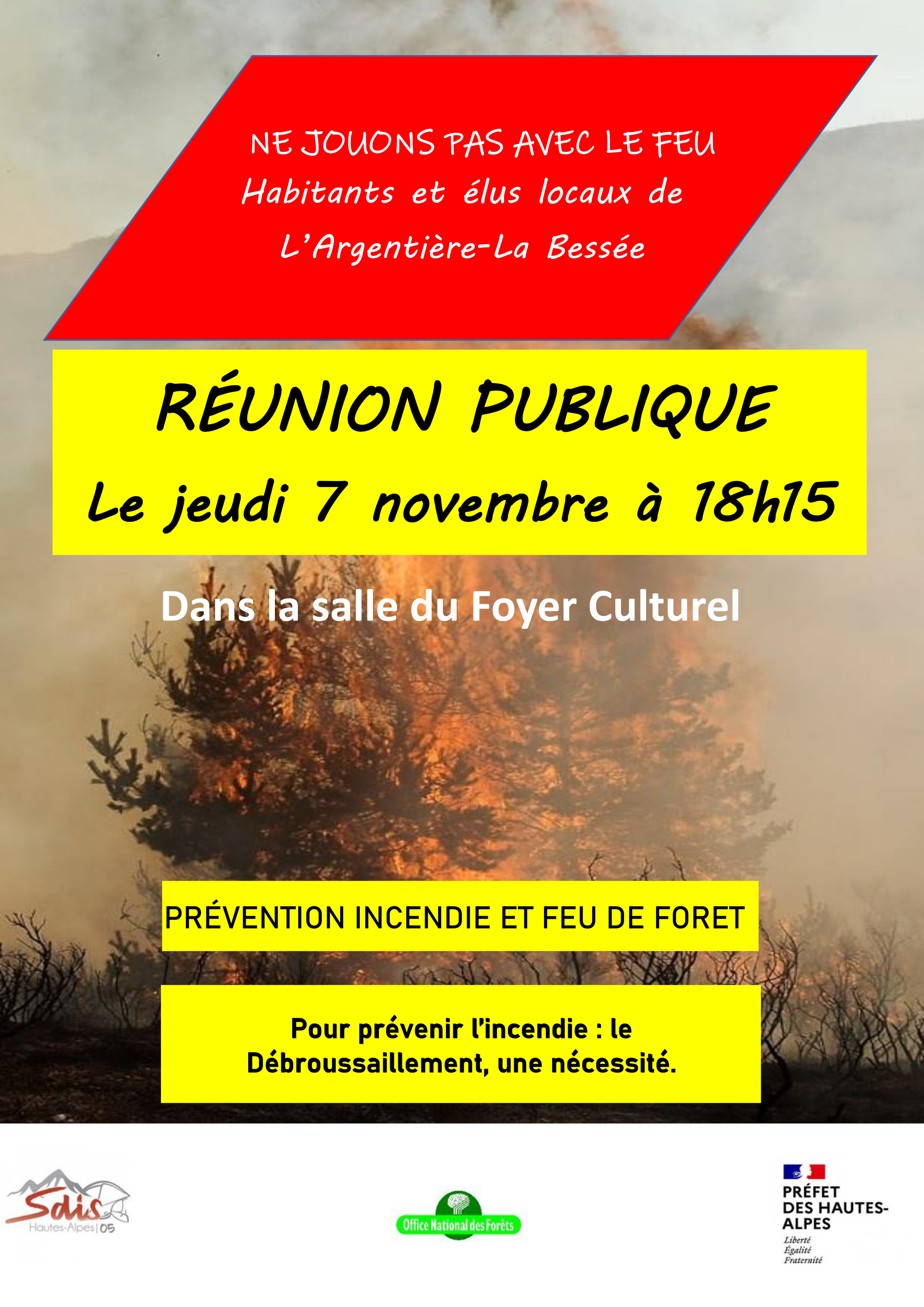 Réunion publique sur les Obligations Légales de Débrousaillement jeudi 7 novembre