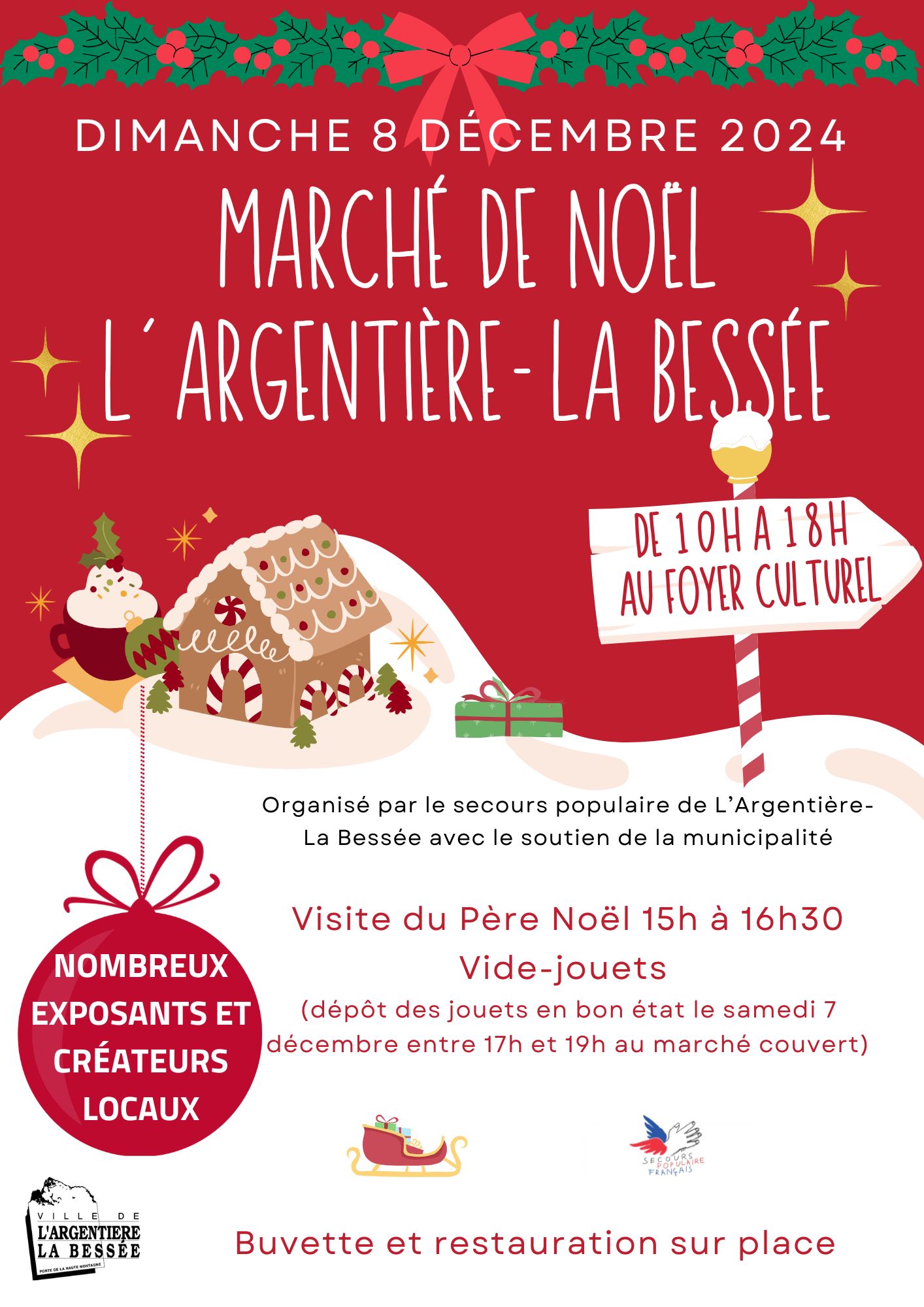 Marché de noël au foyer culturel - dimanche 8 décembre