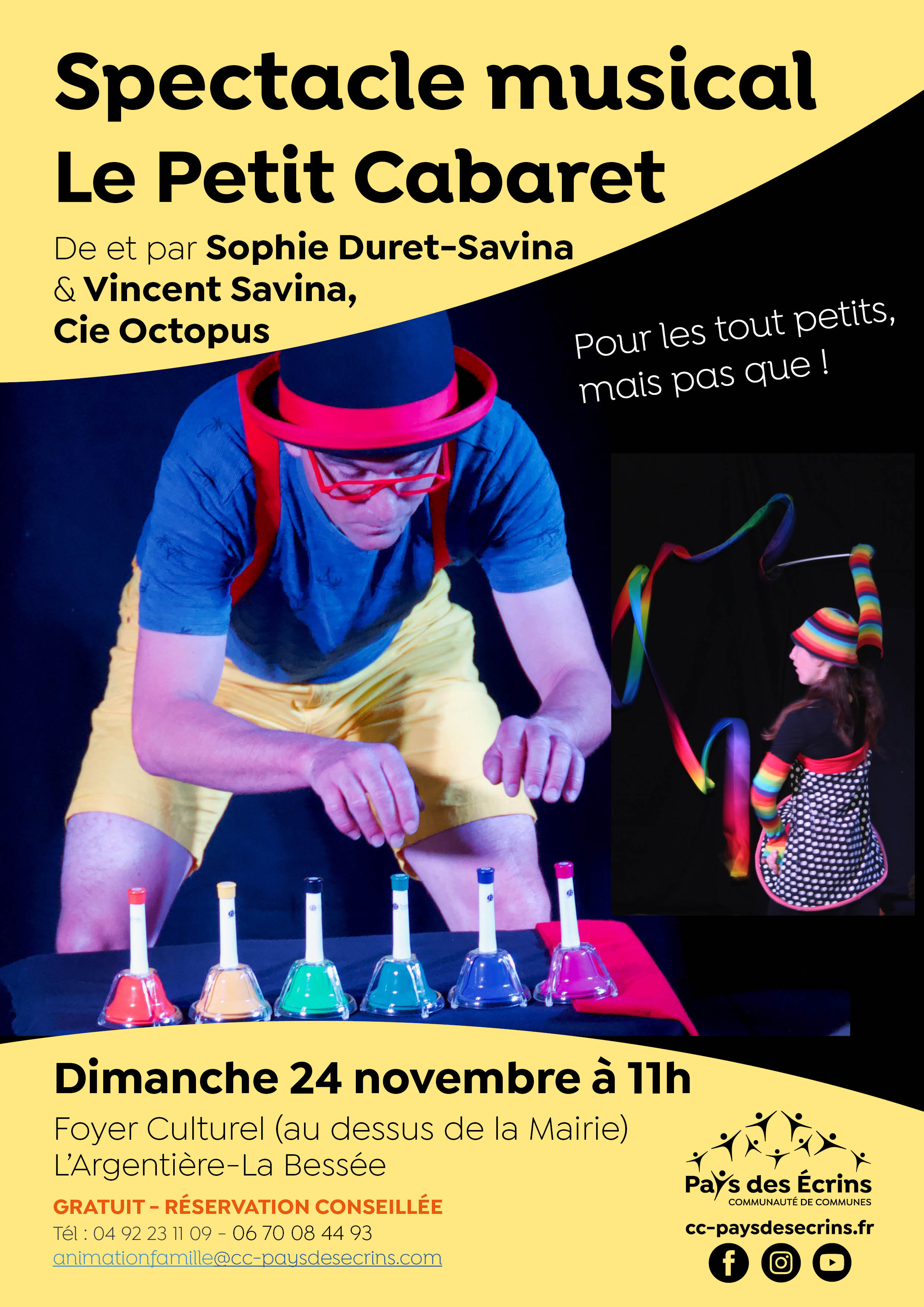 Spectacle "Le Petit Cabaret" Dimanche 24 nov au foyer culturel