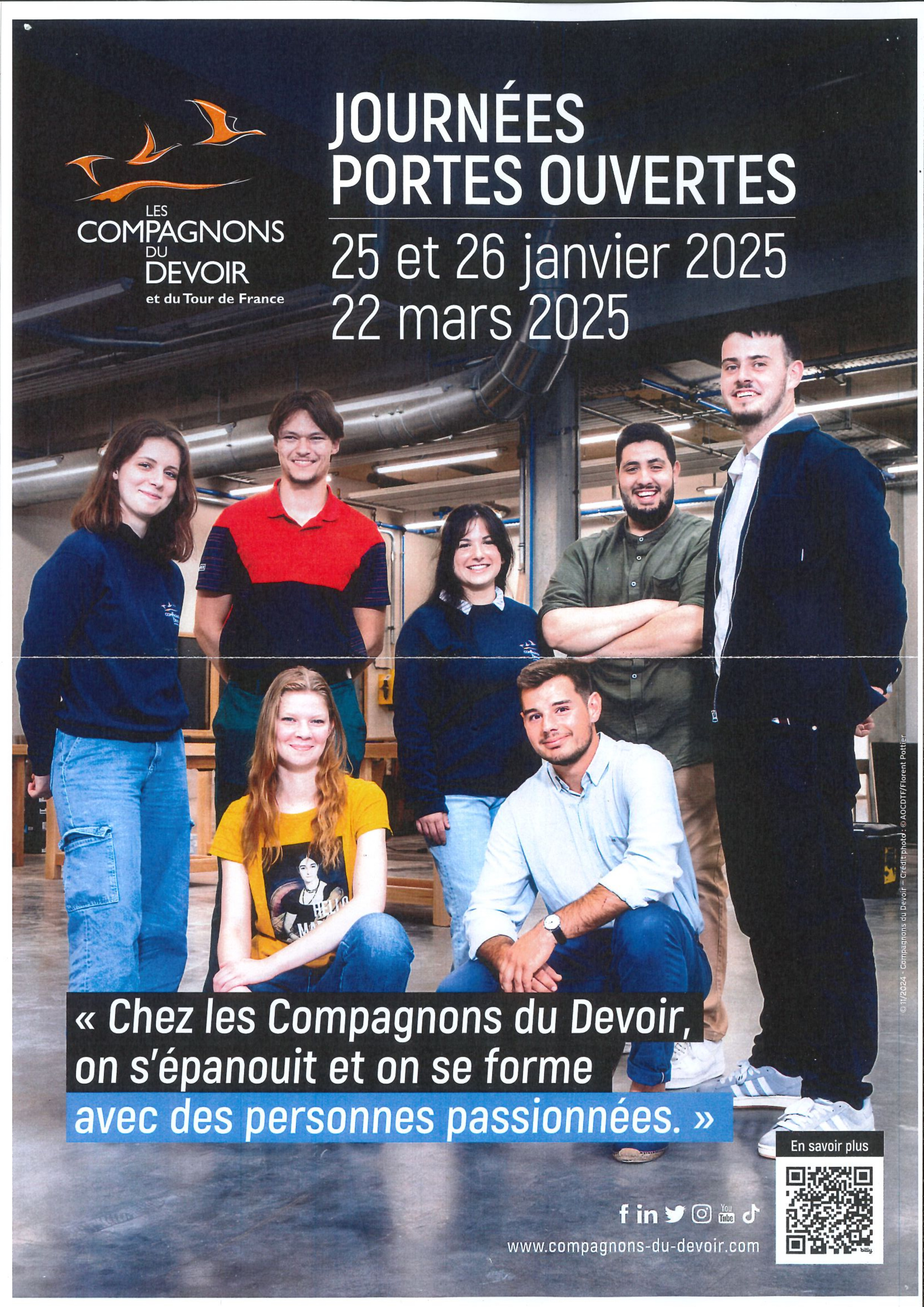 Ouvertures des portes des Compagnons du devoir - 25 et 26 janvier