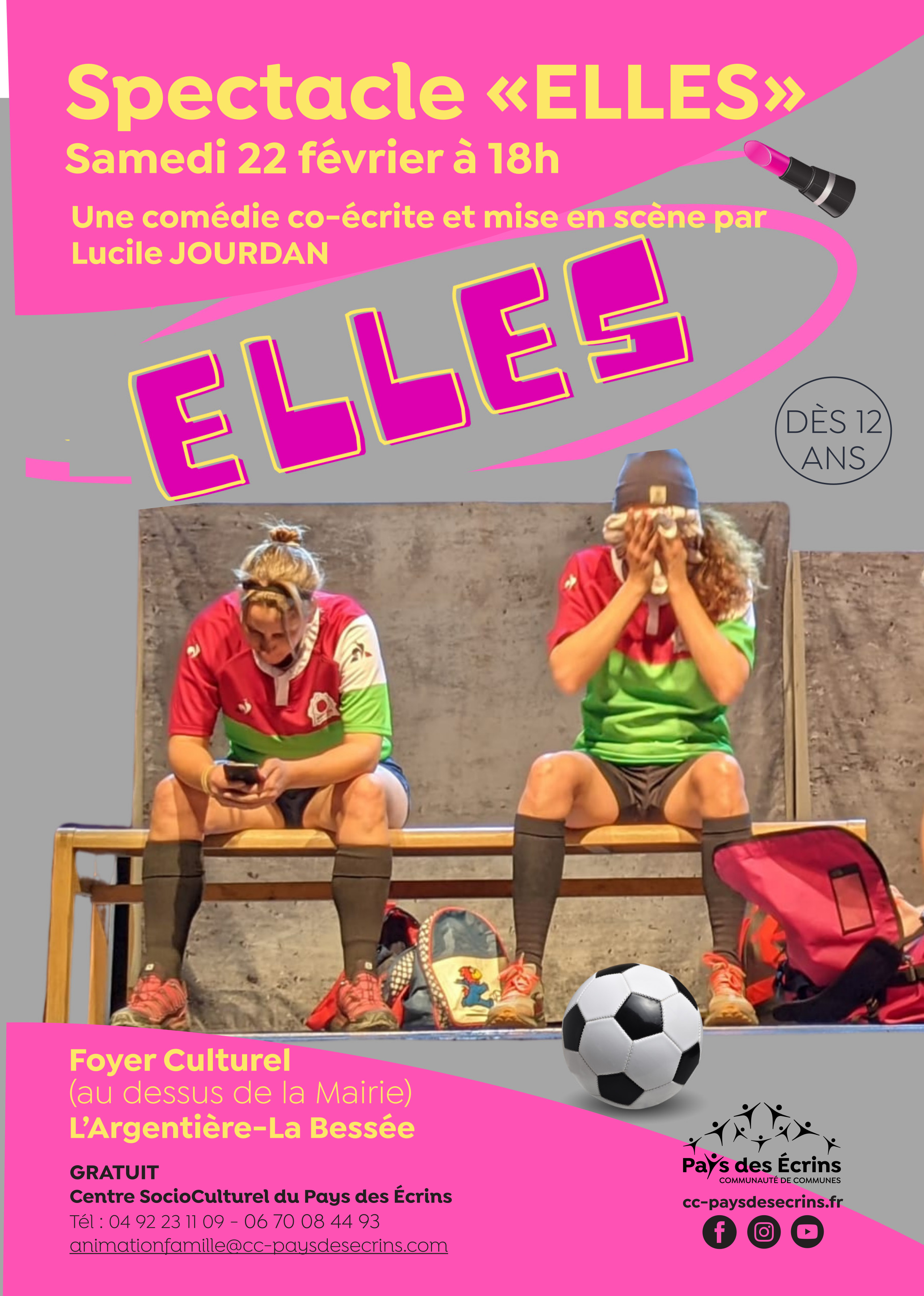 Spectacle comédie "ELLES" samedi 22 février