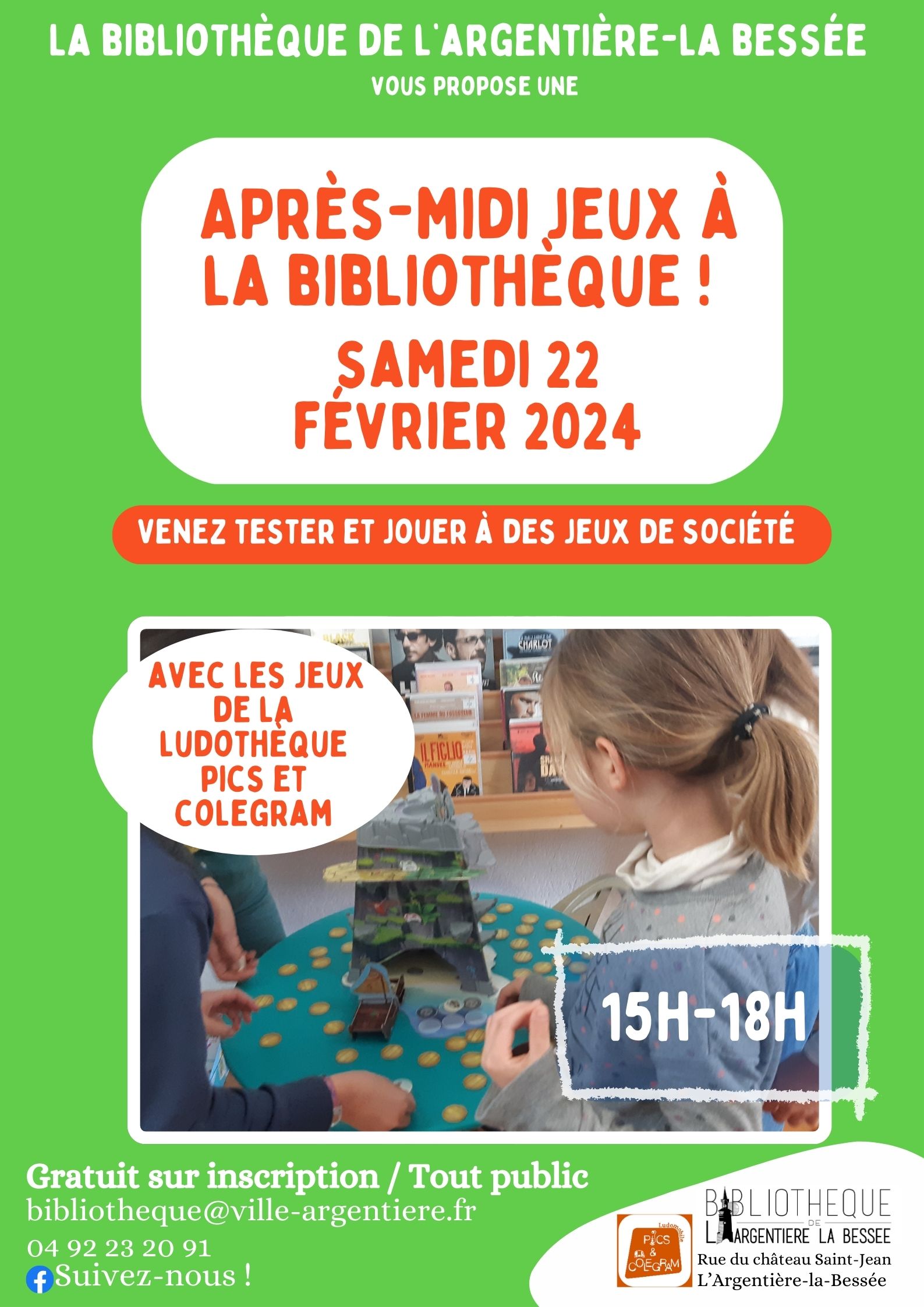 Après-midi jeux de société à la bibliothèque