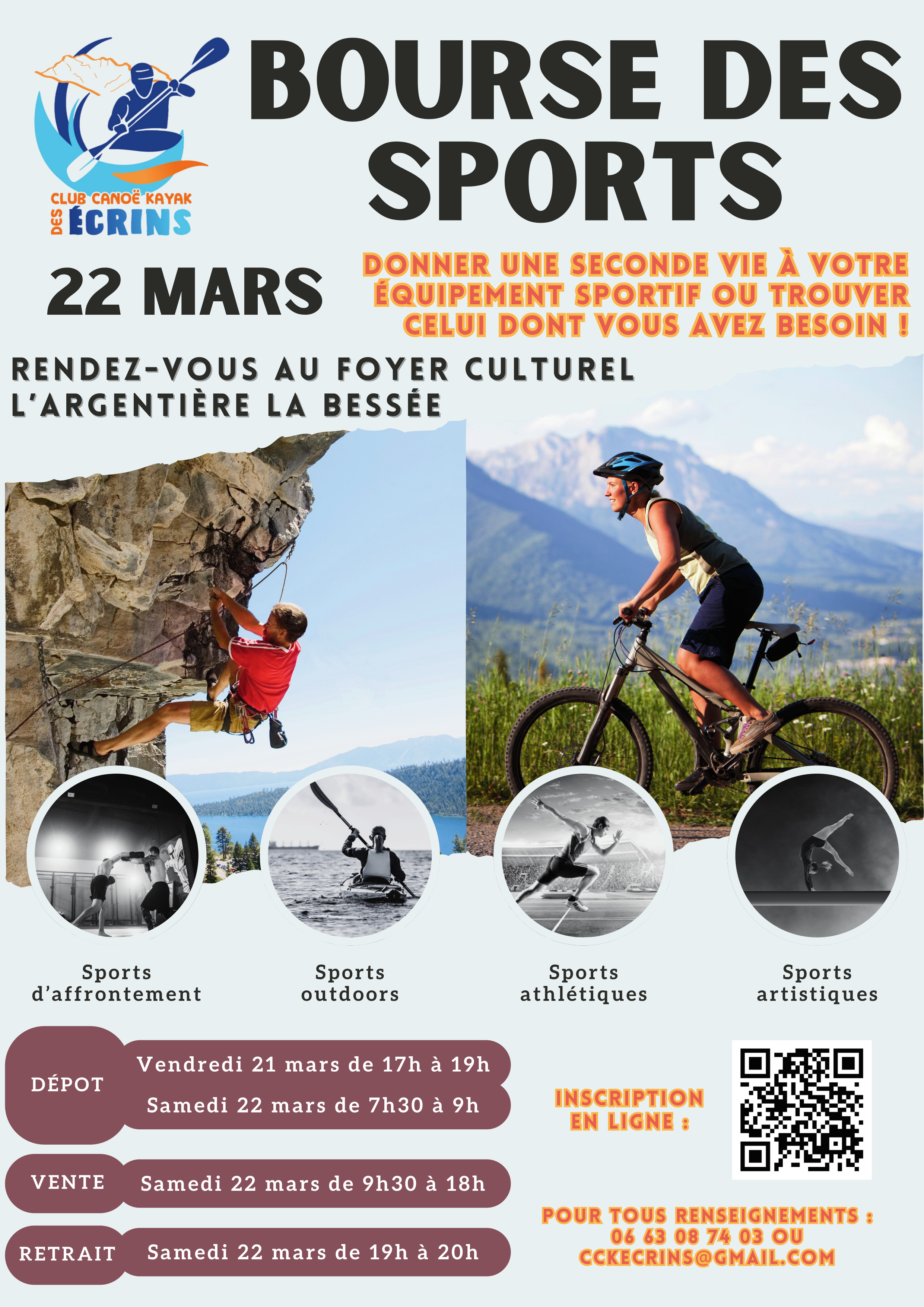 Bourse des sports - samedi 22 mars