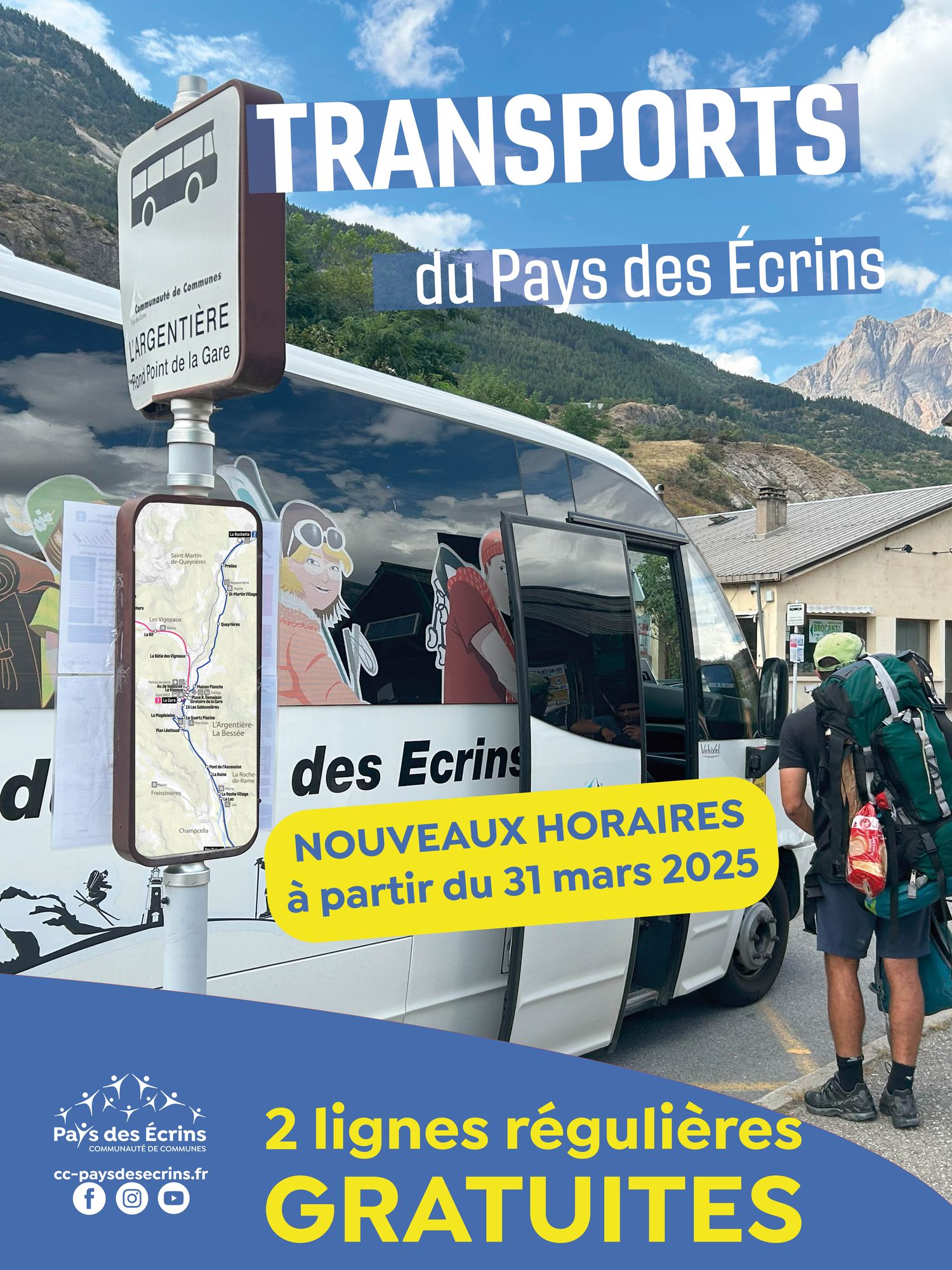 INFOS DU PAYS DES ÉCRINS - Du nouveau pour les 2 lignes régulières de transport public