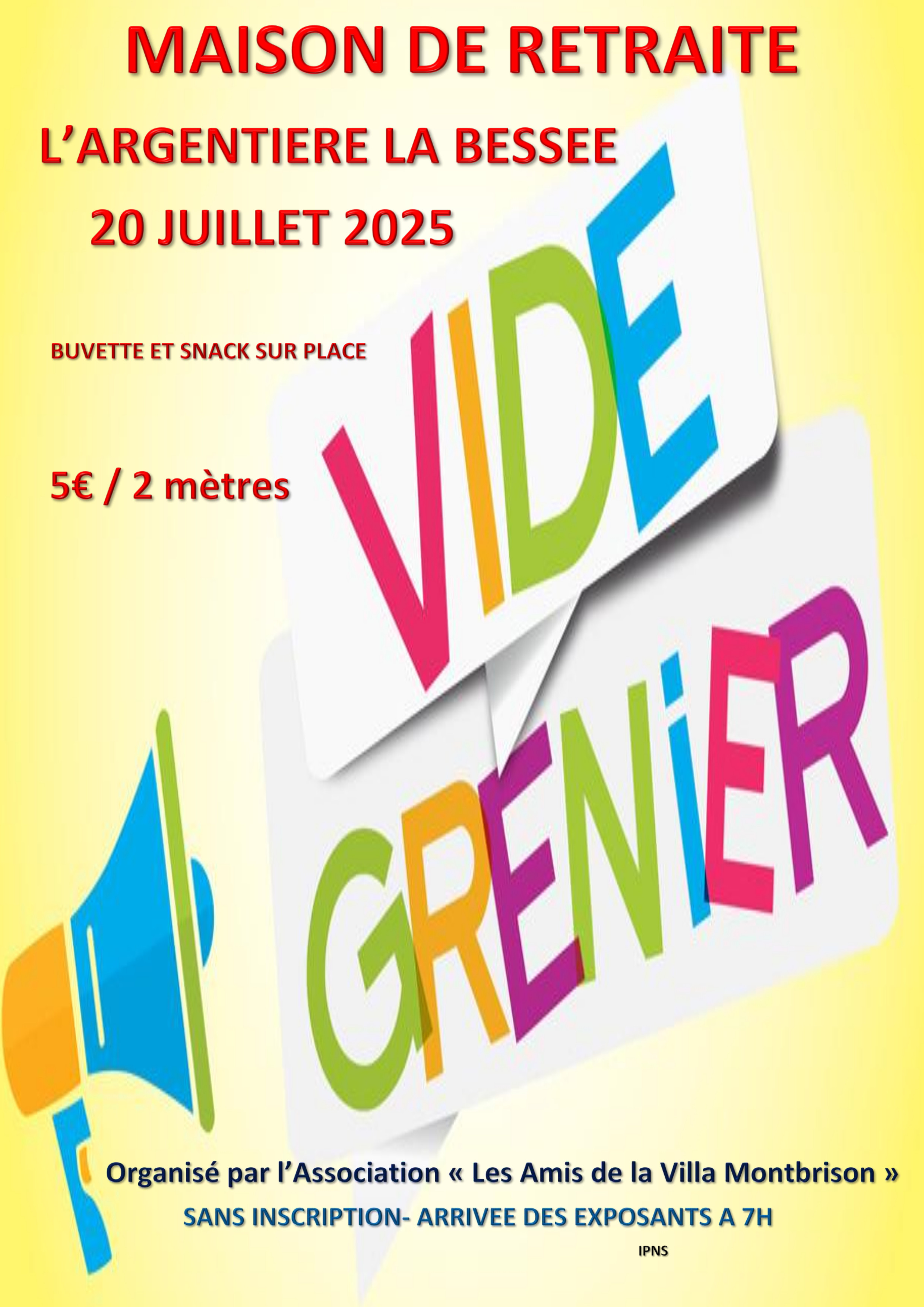 Vide-grenier de la Villa Montbrison - 20 juillet