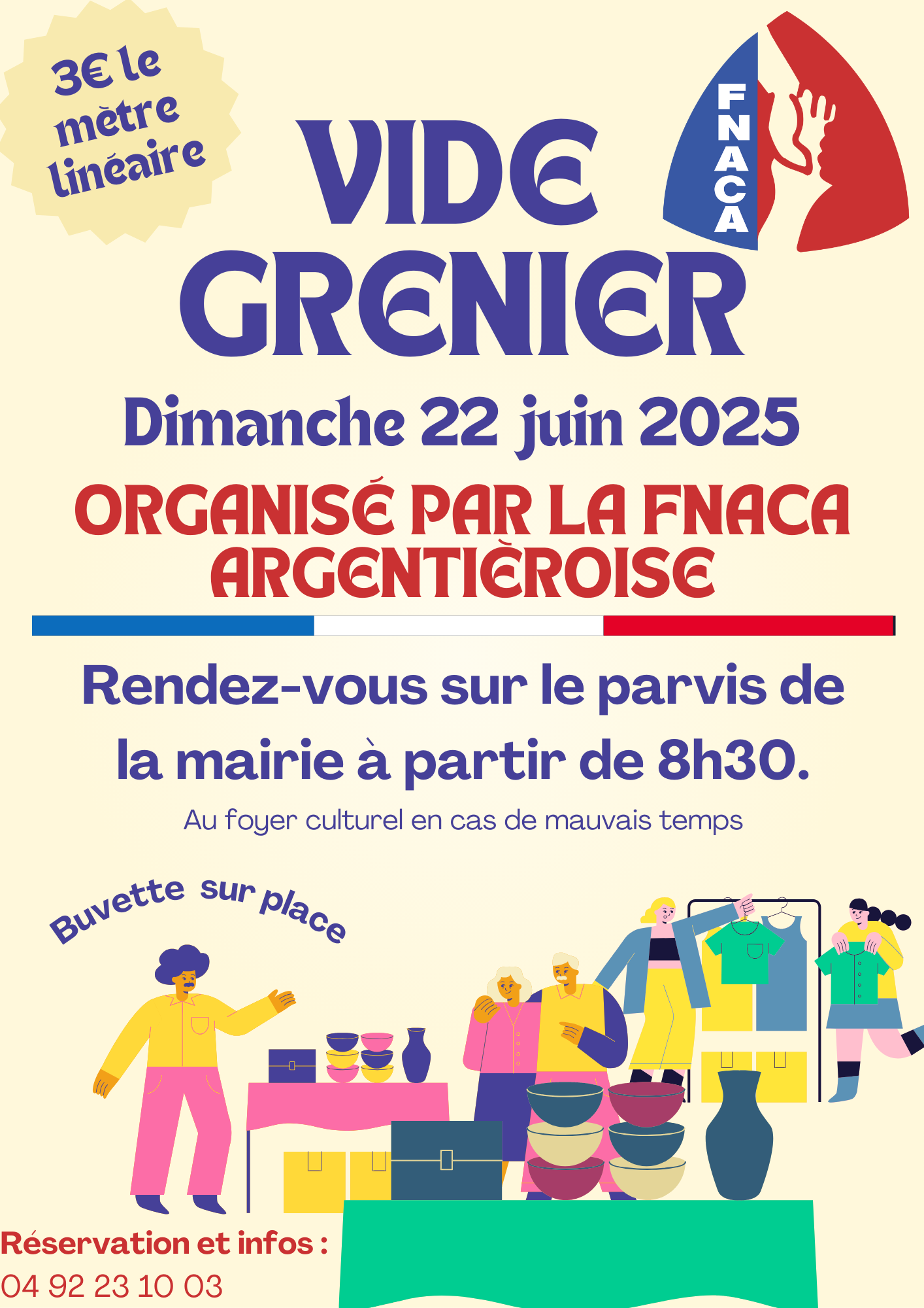 Vide-grenier de la FNACA - dimanche 22 juin
