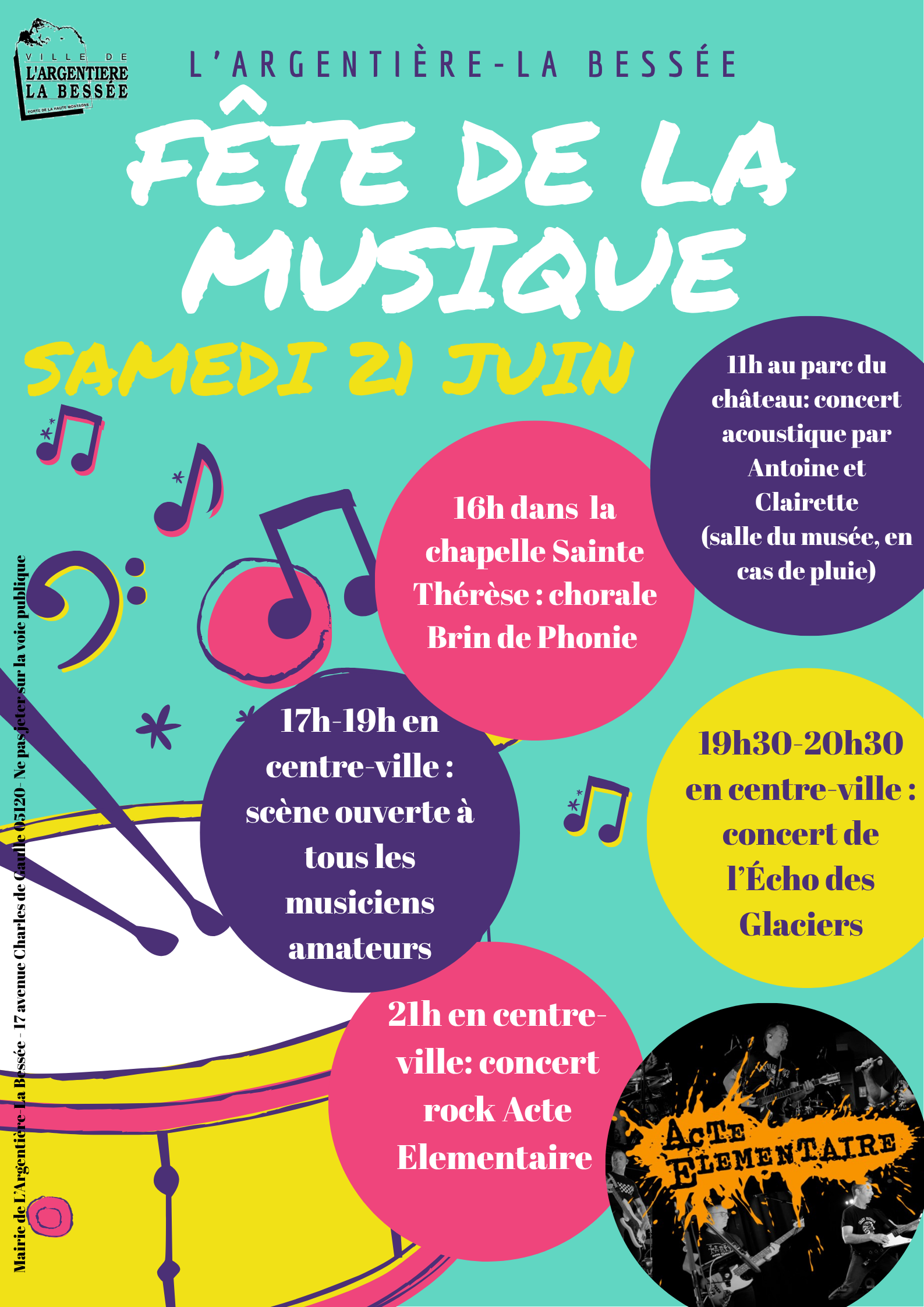 Fête de la musique - samedi 21 juin