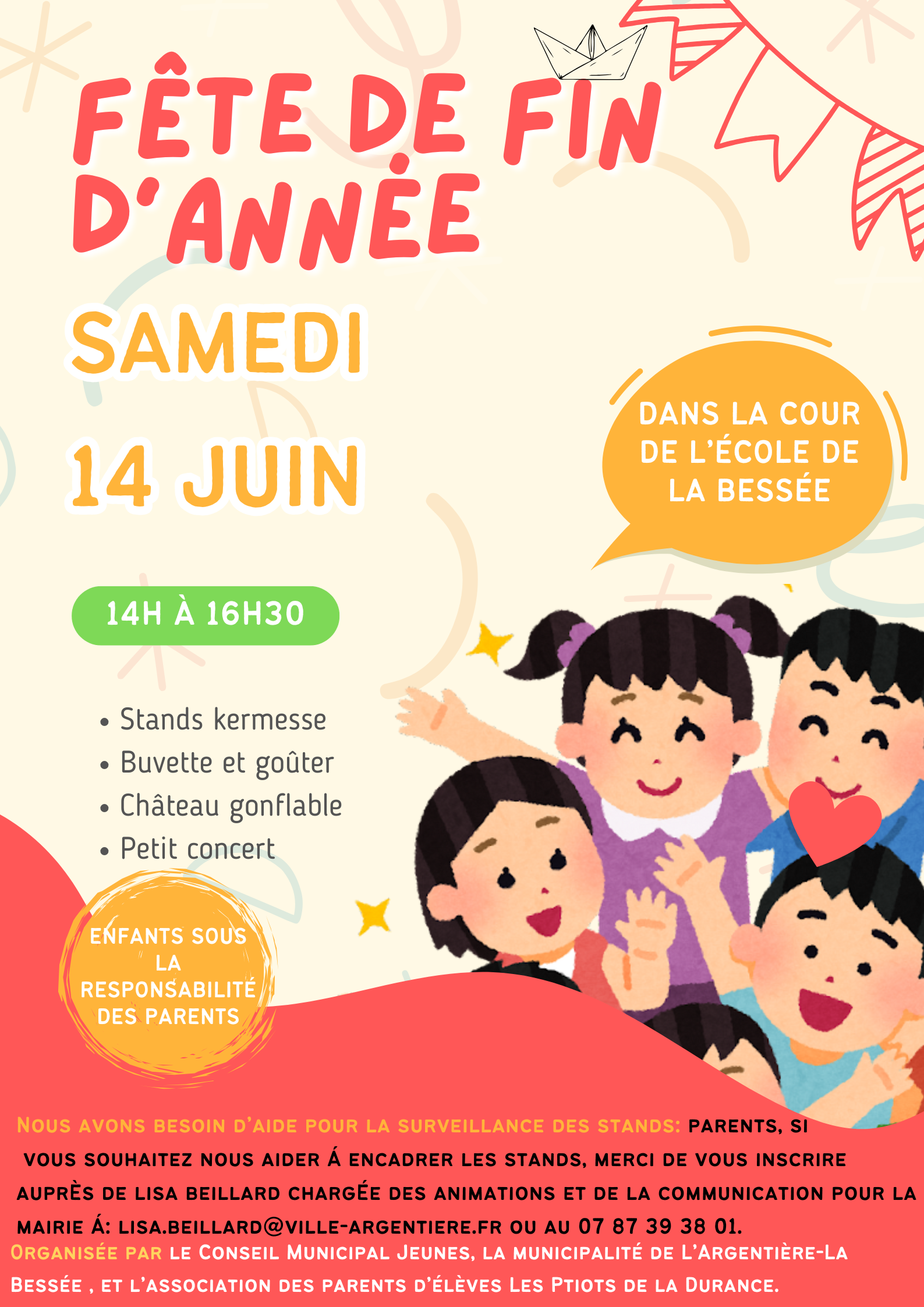 Fête des écoles - samedi 14 juin