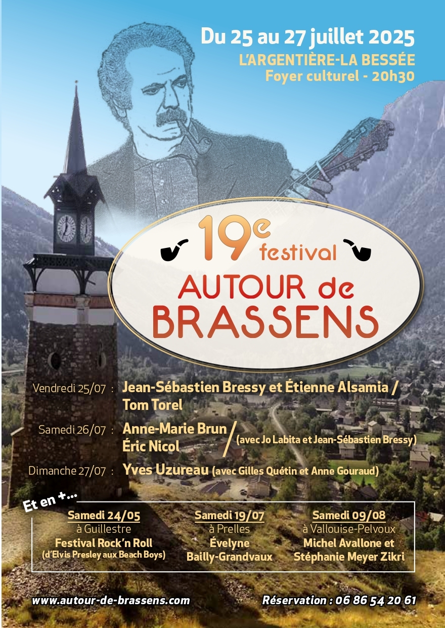 19ème festival Autour de Brassens - du 25 au 27 juillet 2025