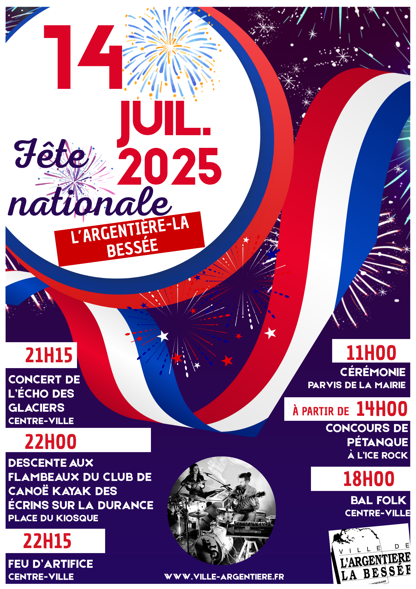 Programme de la fête nationale - lundi 14 juillet