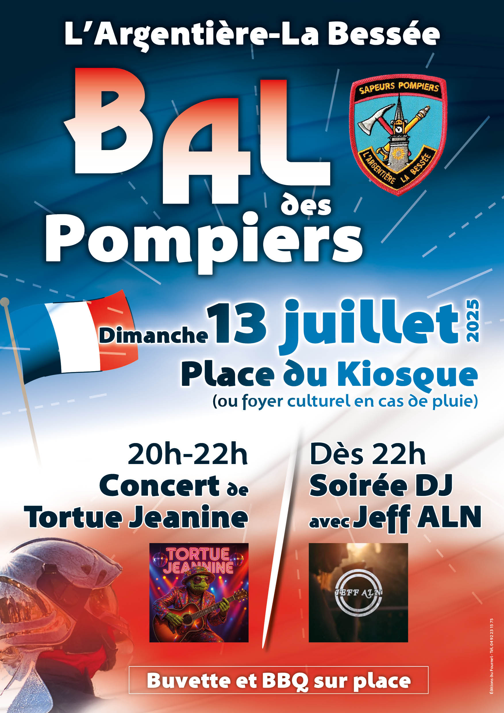 Bal des pompiers - dimanche 13 juillet