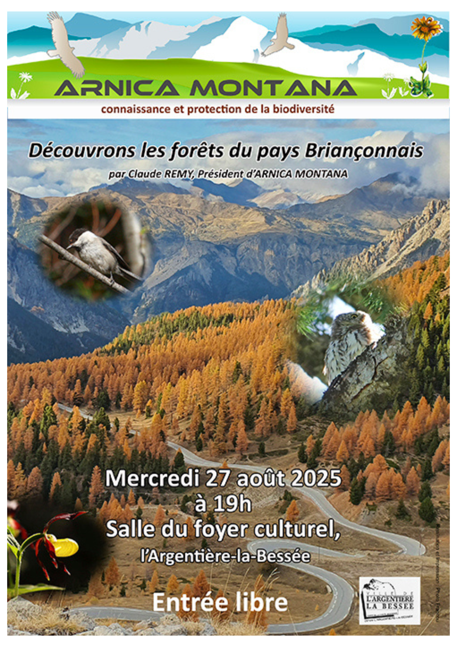 Conférence Arnica Montana - mercredi 27 août
