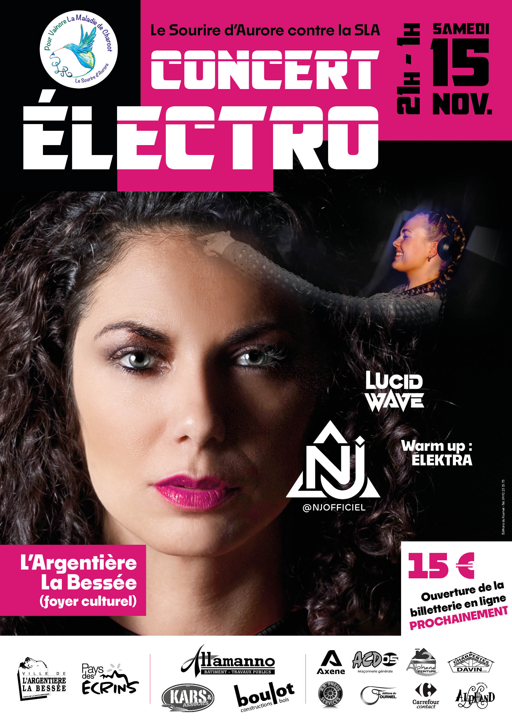 CONCERT ÉLECTRO NJ DEEJAY - samedi 15 novembre