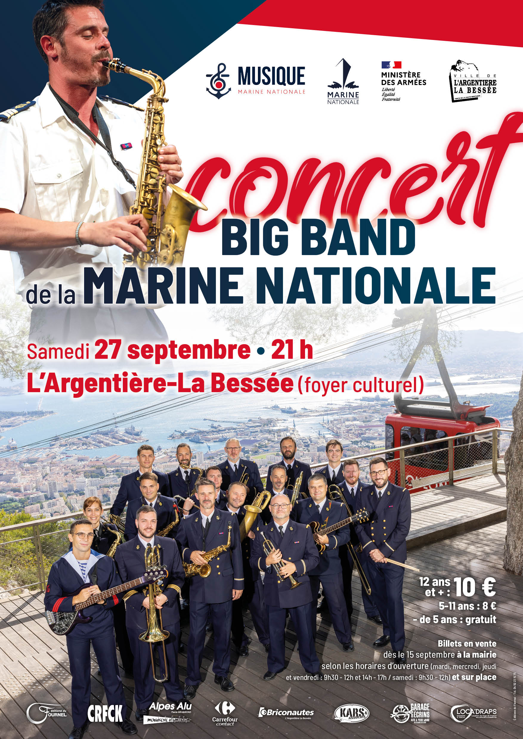 Concert de la Marine Nationale - samedi 27 septembre