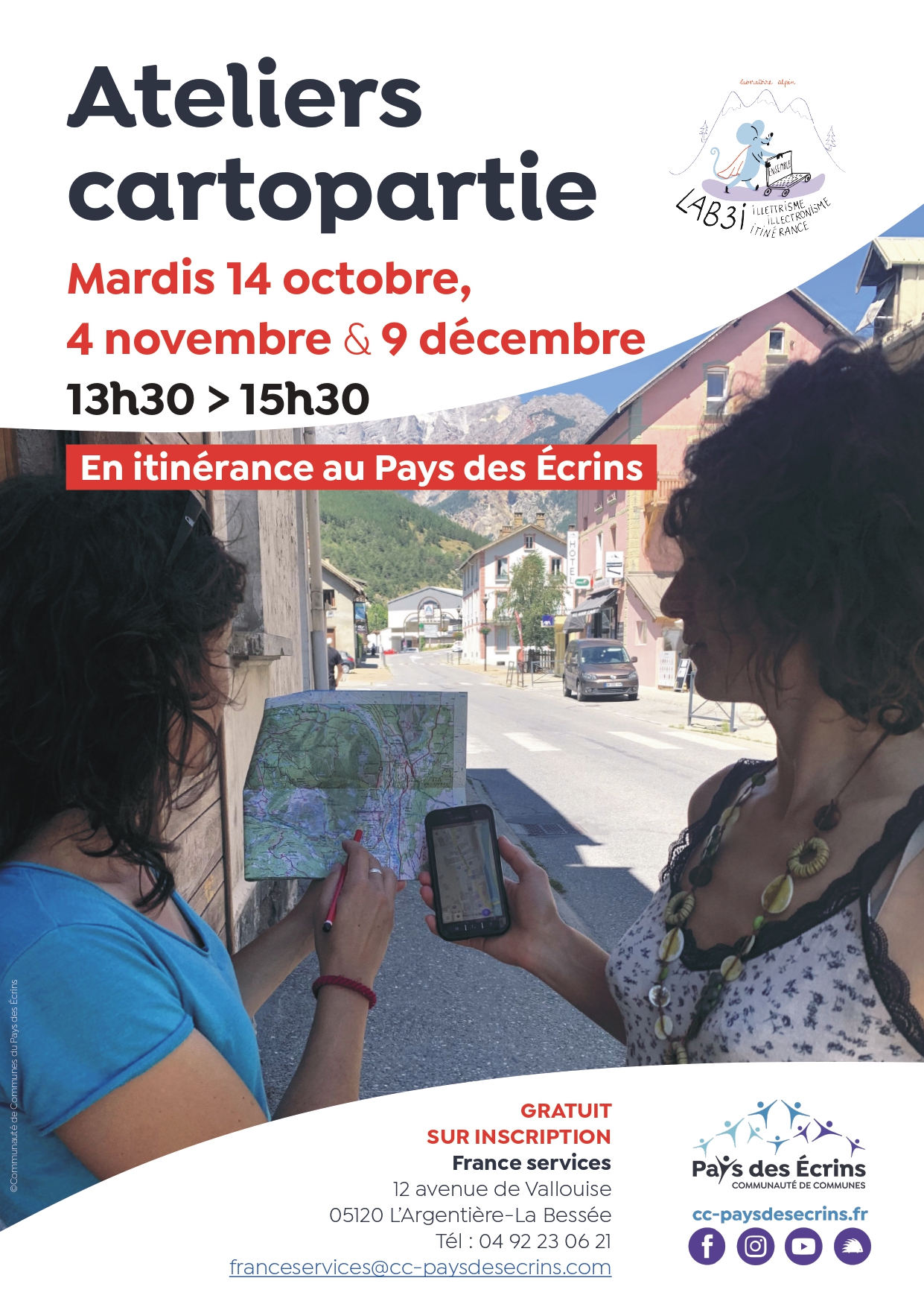 Ateliers cartopartie France Services cet automne