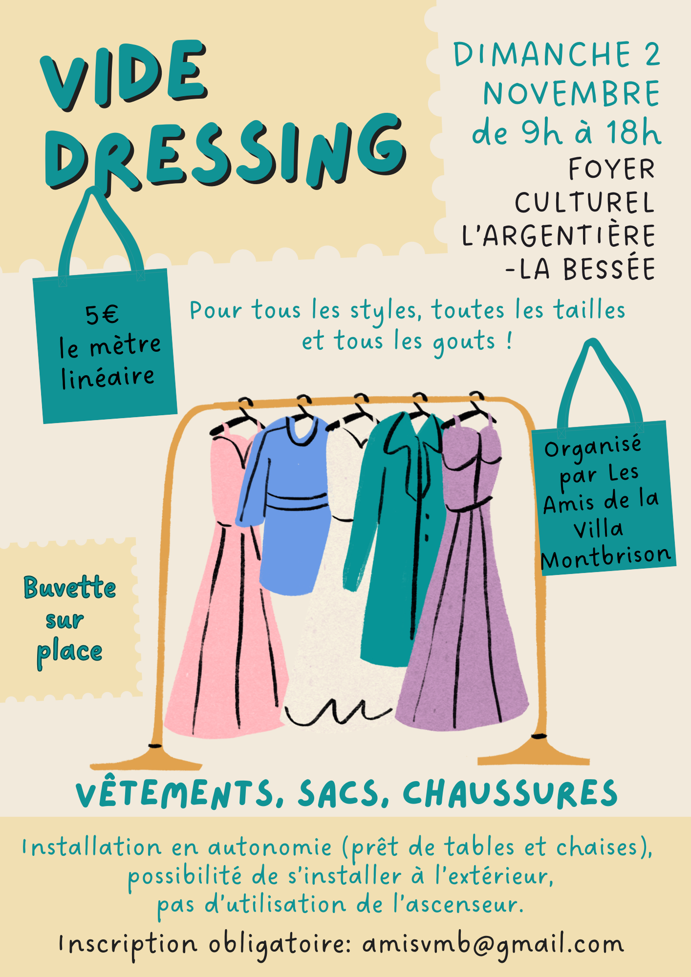 Vide dressing - dimanche 2 novembre
