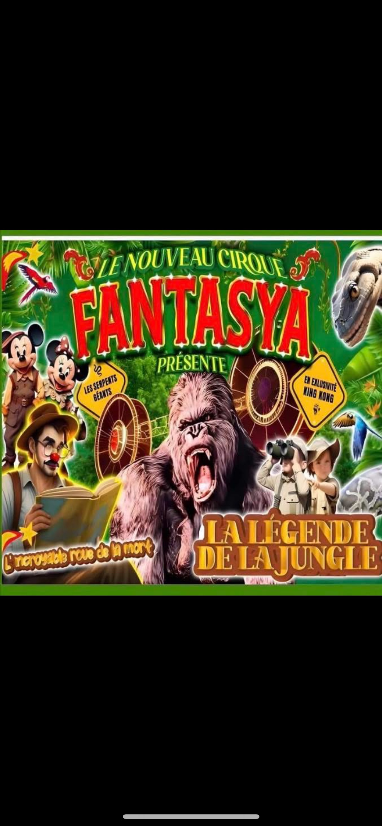 Cirque Fantasya La légende de la jungle - 12, 15 et 16 novembre