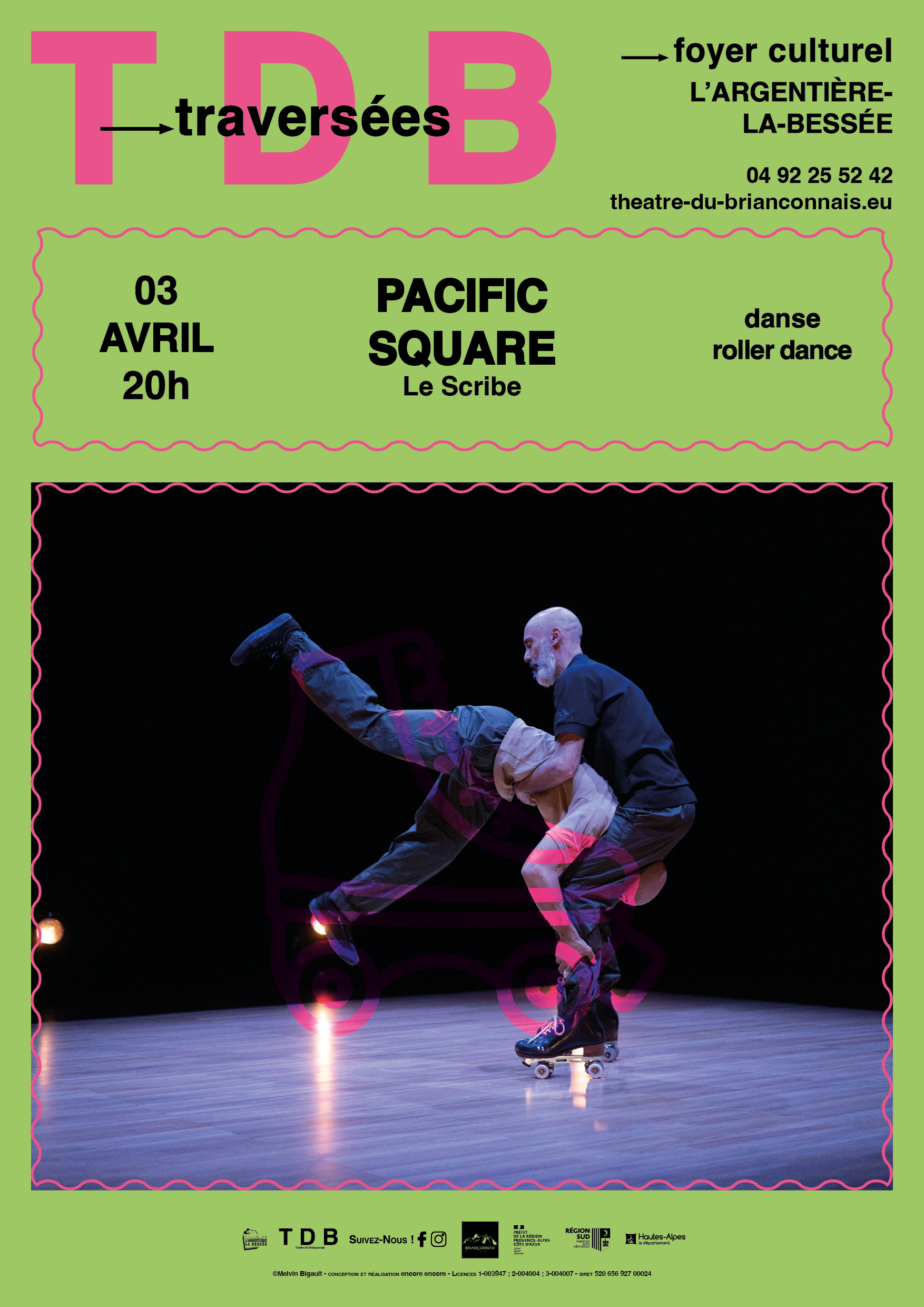 Représentation du Théâtre du Briançonnais Pacific square - vendredi 3 avril 2026