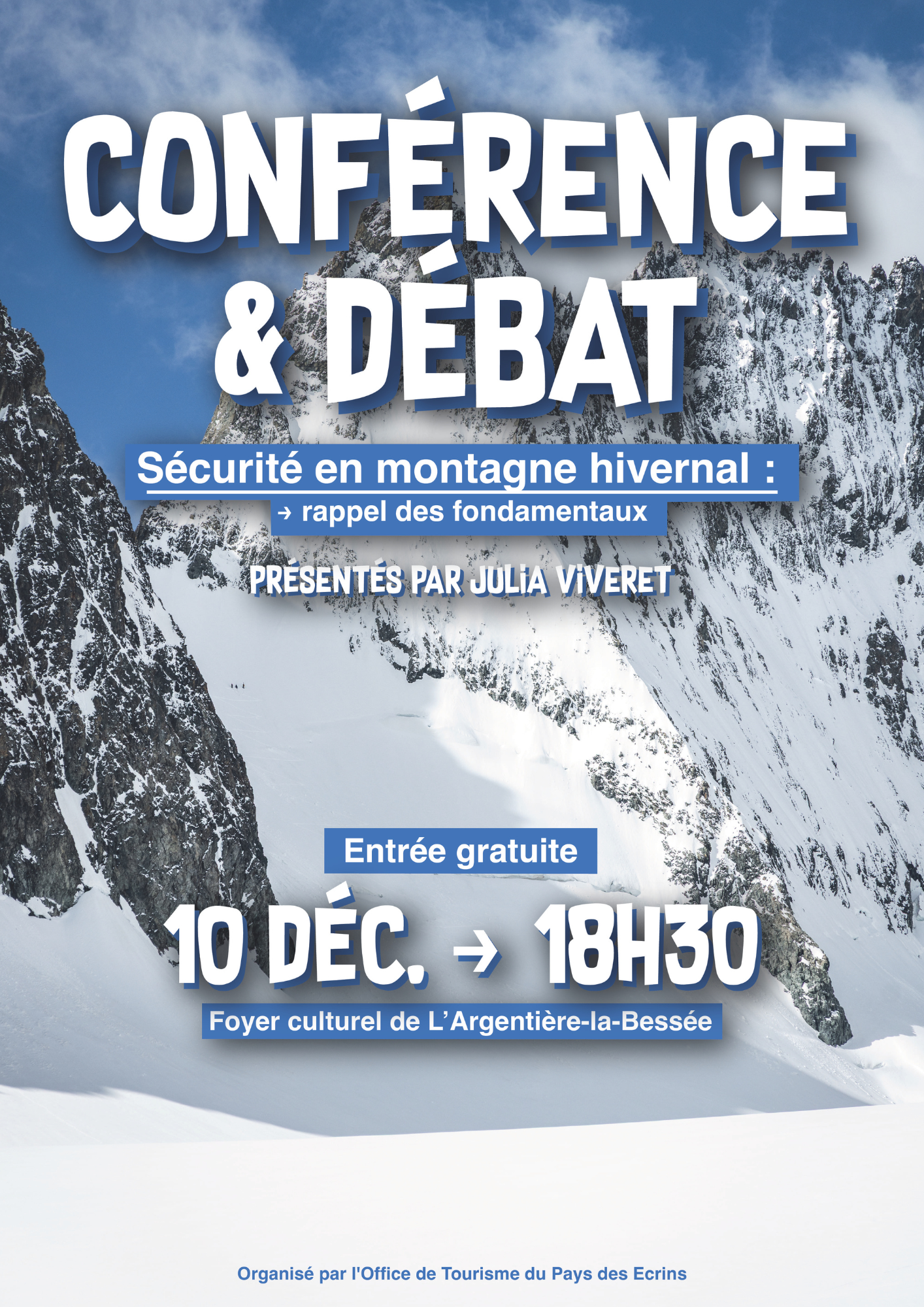 Conférence sécurité en montagne - mercredi 10 décembre 2025