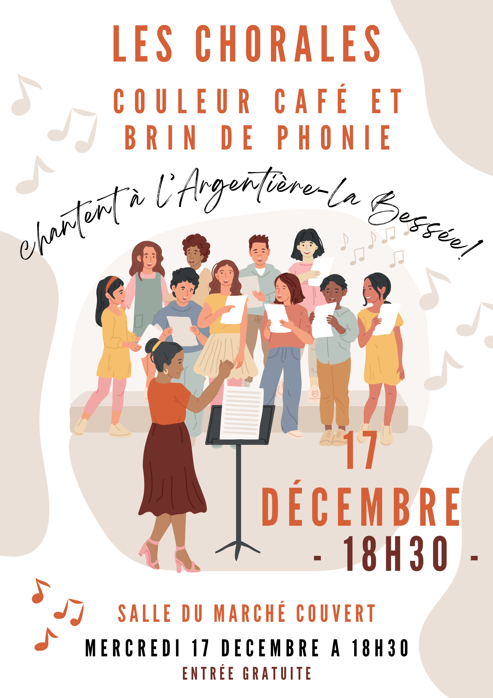 Concert chorales Brin de Phonie et Couleur Café - mercredi 17 décembre