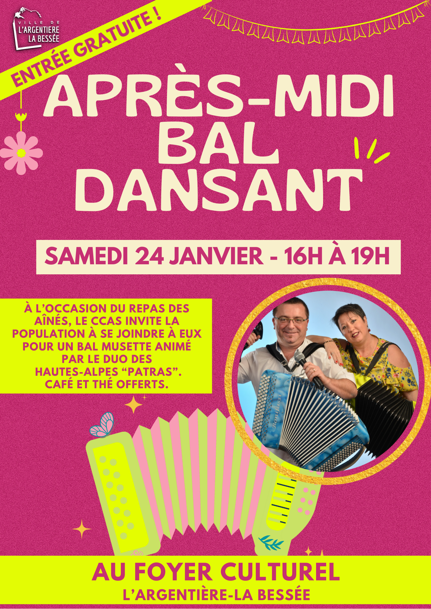 Bal dansant - samedi 24 janvier 2026