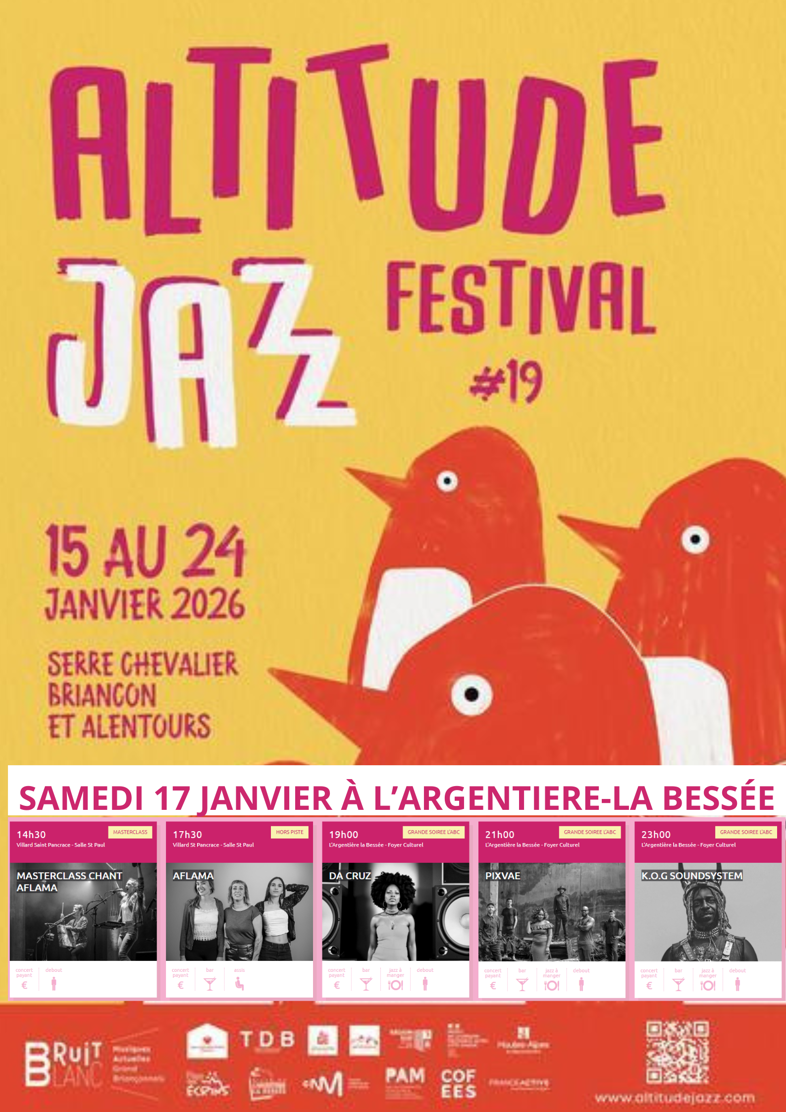 Altitude Jazz Festival- samedi 17 janvier 2026