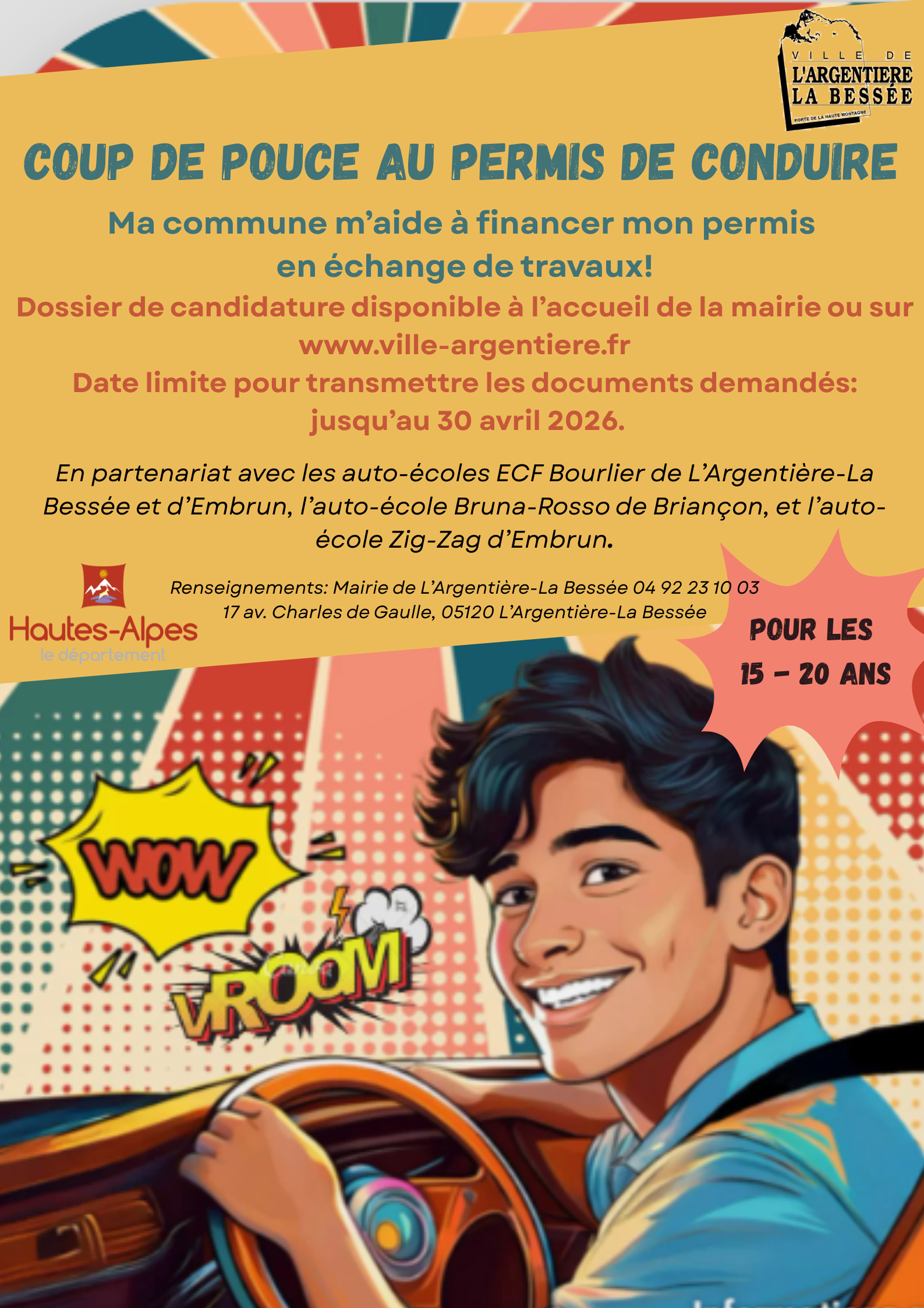 Coup de pouce au permis de conduire 2026