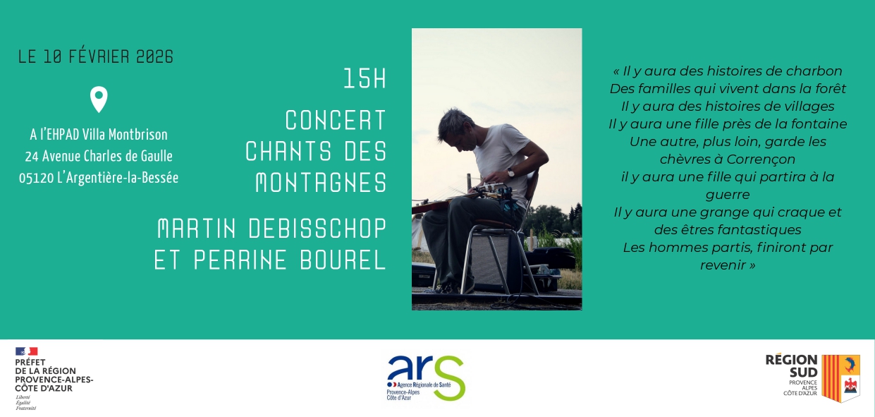 Concert "chants des montagnes" à la maison de retraite - mardi 10 février 2026