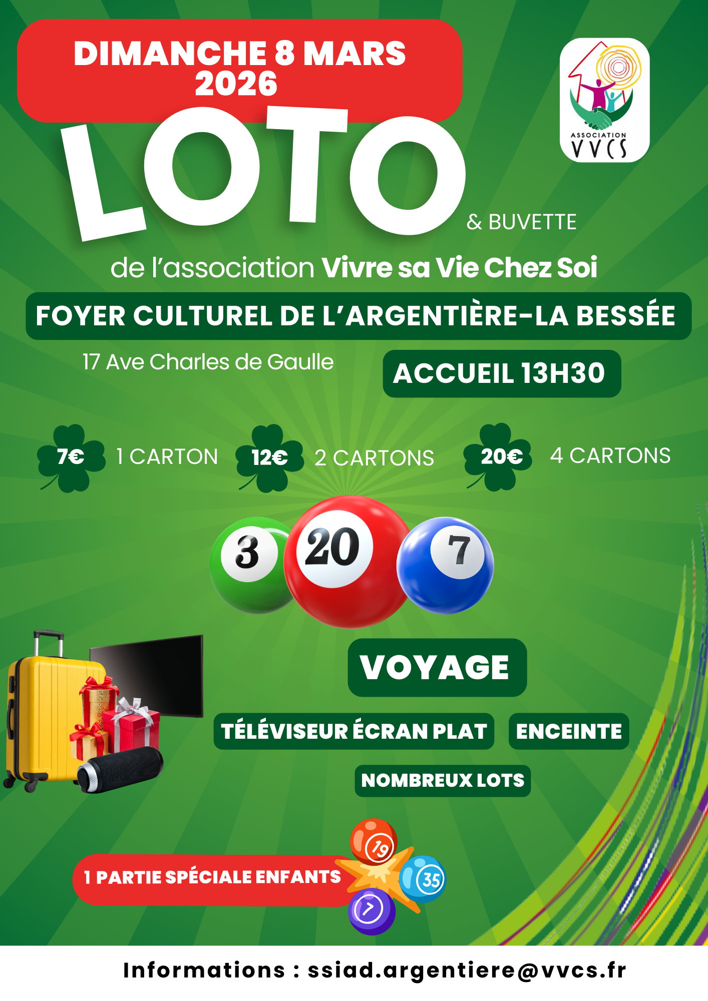 Loto du VVCS - dimanche 8 mars 2026