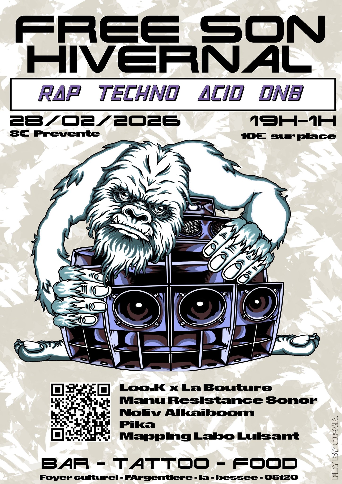 Concert RAP TECHNO ACID DNB - samedi 28 février 2026