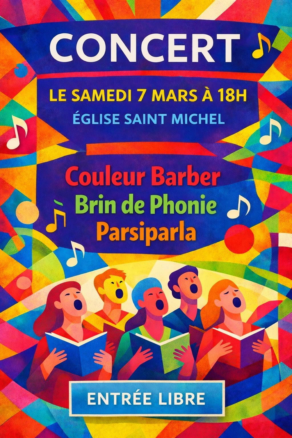 Concert chorales - samedi 7 mars 2026