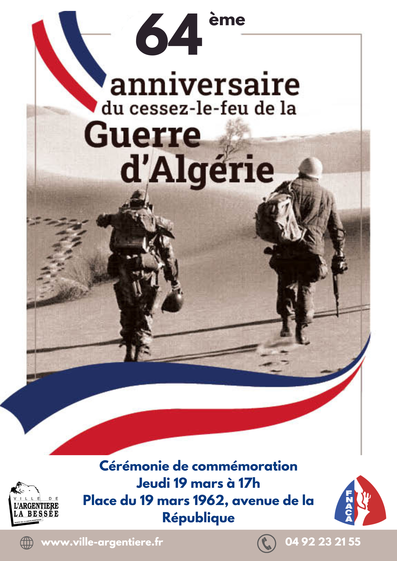 Cérémonie commémorative  - jeudi 19 mars