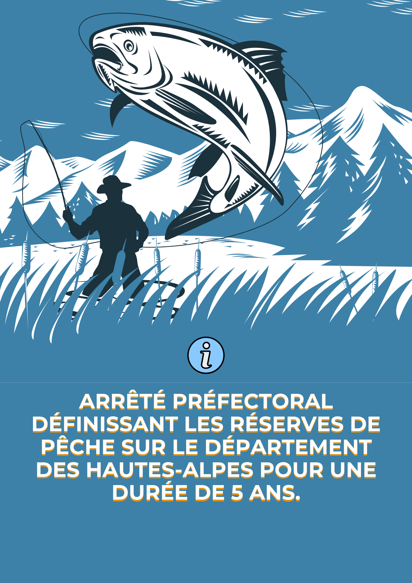 Arrêté préfectoral définissant les réserves de pêche sur le département des Hautes-Alpes pour une durée de 5 ans