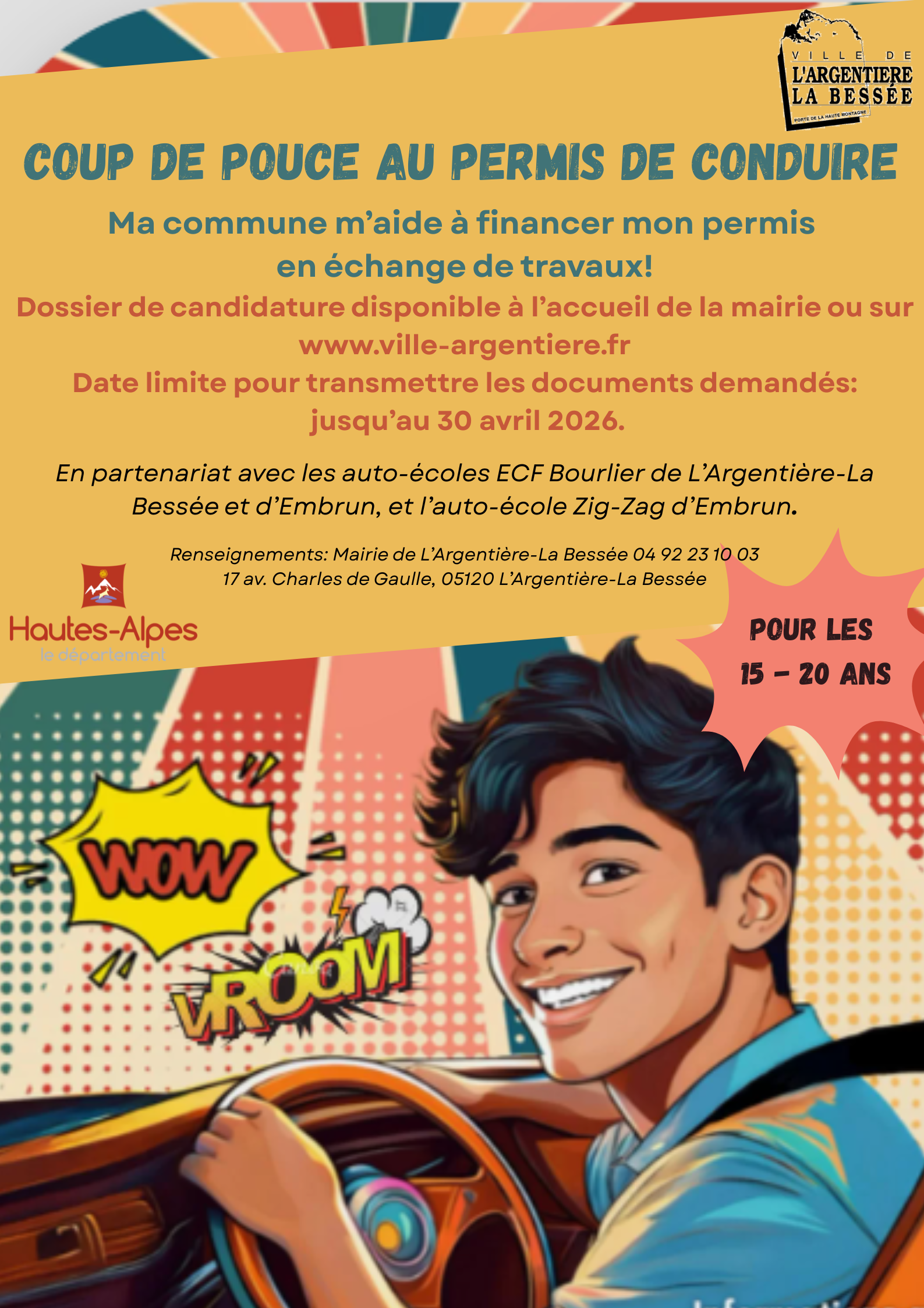 Coup de pouce au permis de conduire 2026