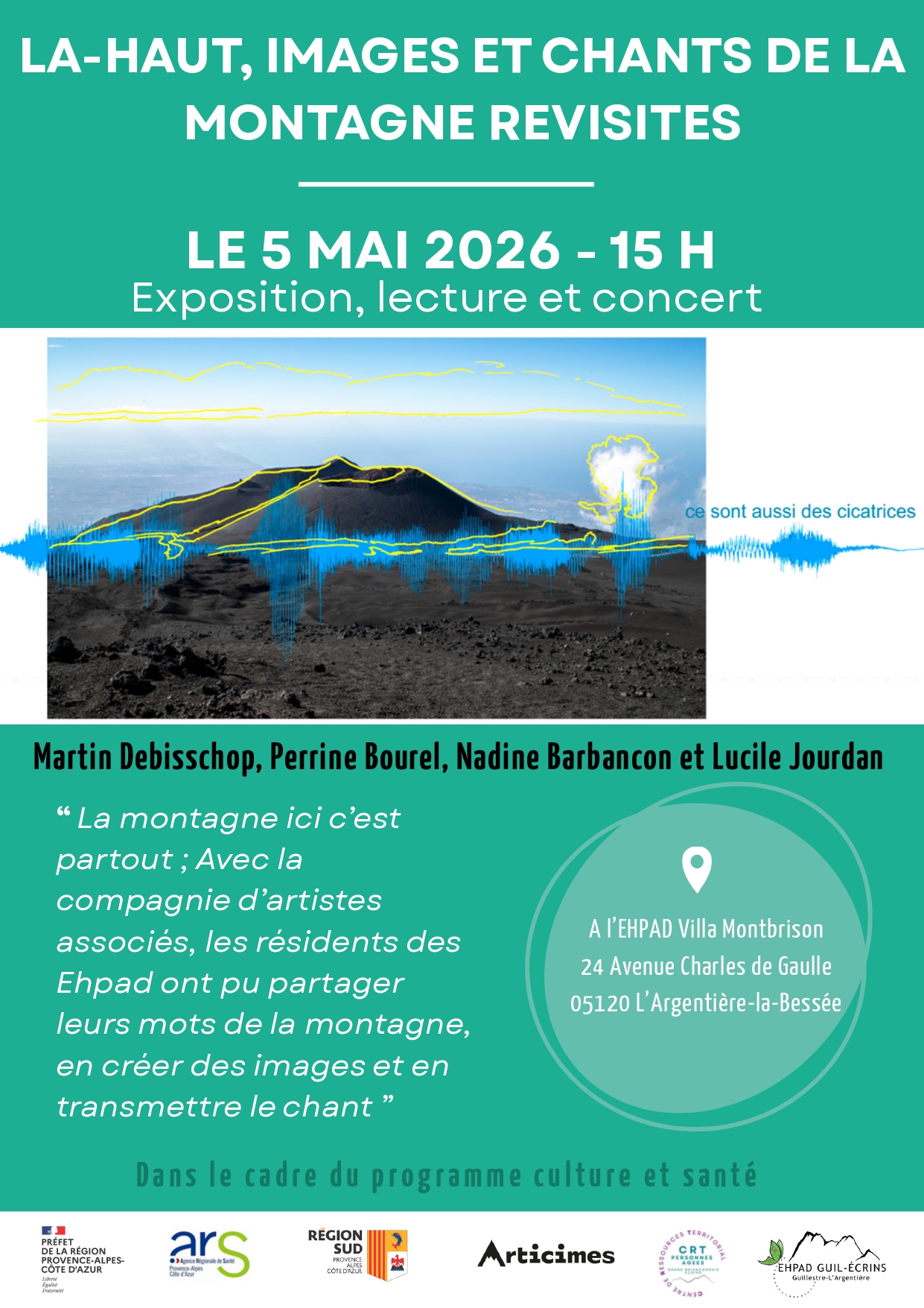 Expo, lecture et concert à la maison de retraite - mardi 5 mai 2026