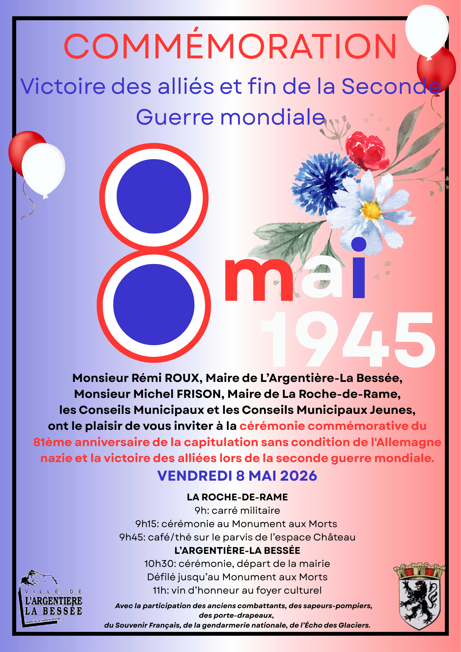 Cérémonie de la victoire du 8 mai 1945 - 8 mai 2026
