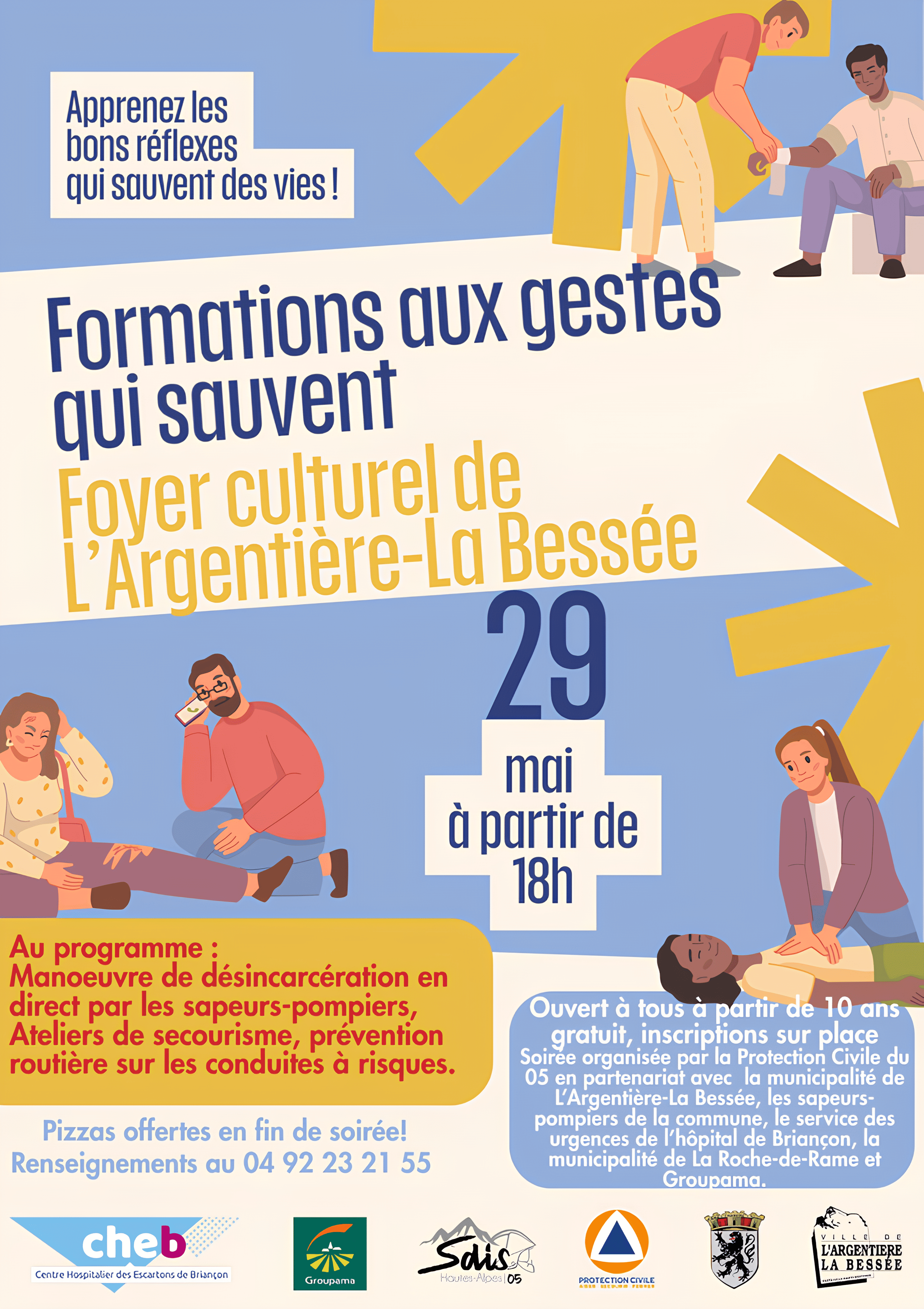 Soirée "Formations aux gestes qui sauvent" - vendredi 29 mai 2026