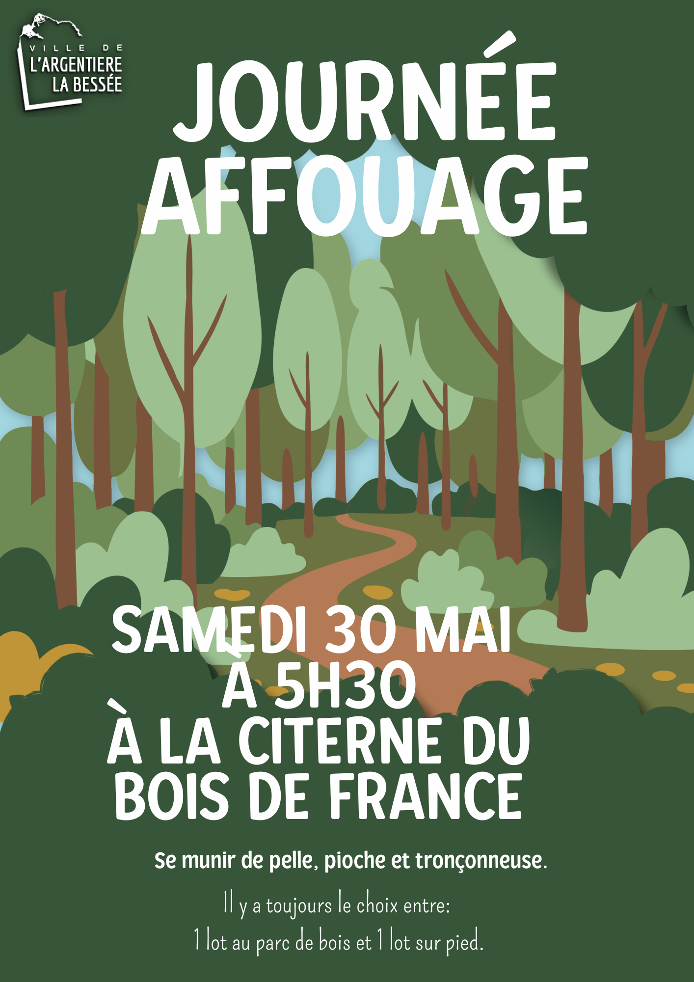 1ère journée d'affouage - samedi 30 mai 2026