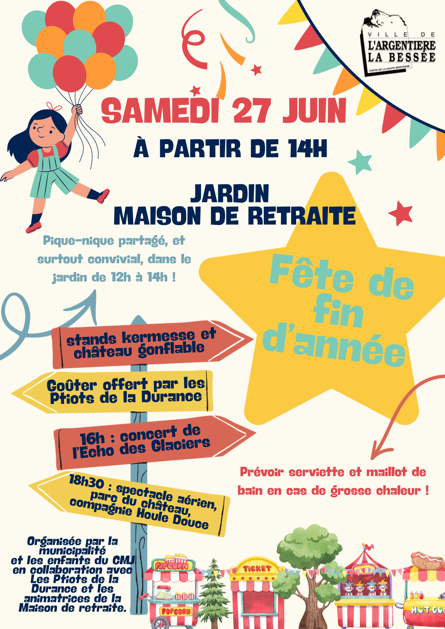 Kermesse de fin d'année - samedi 27 juin 2026