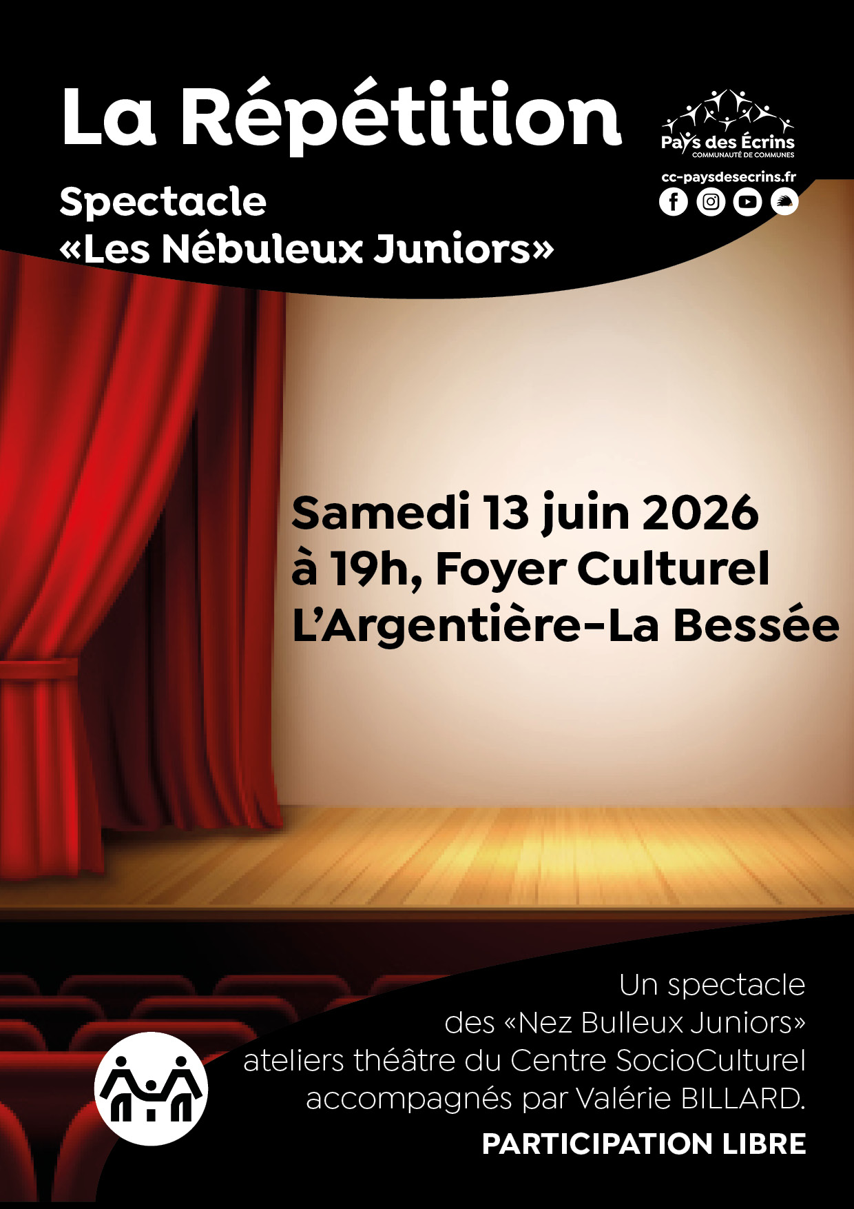 Spectacle "La répétition" - samedi 13 juin 2026