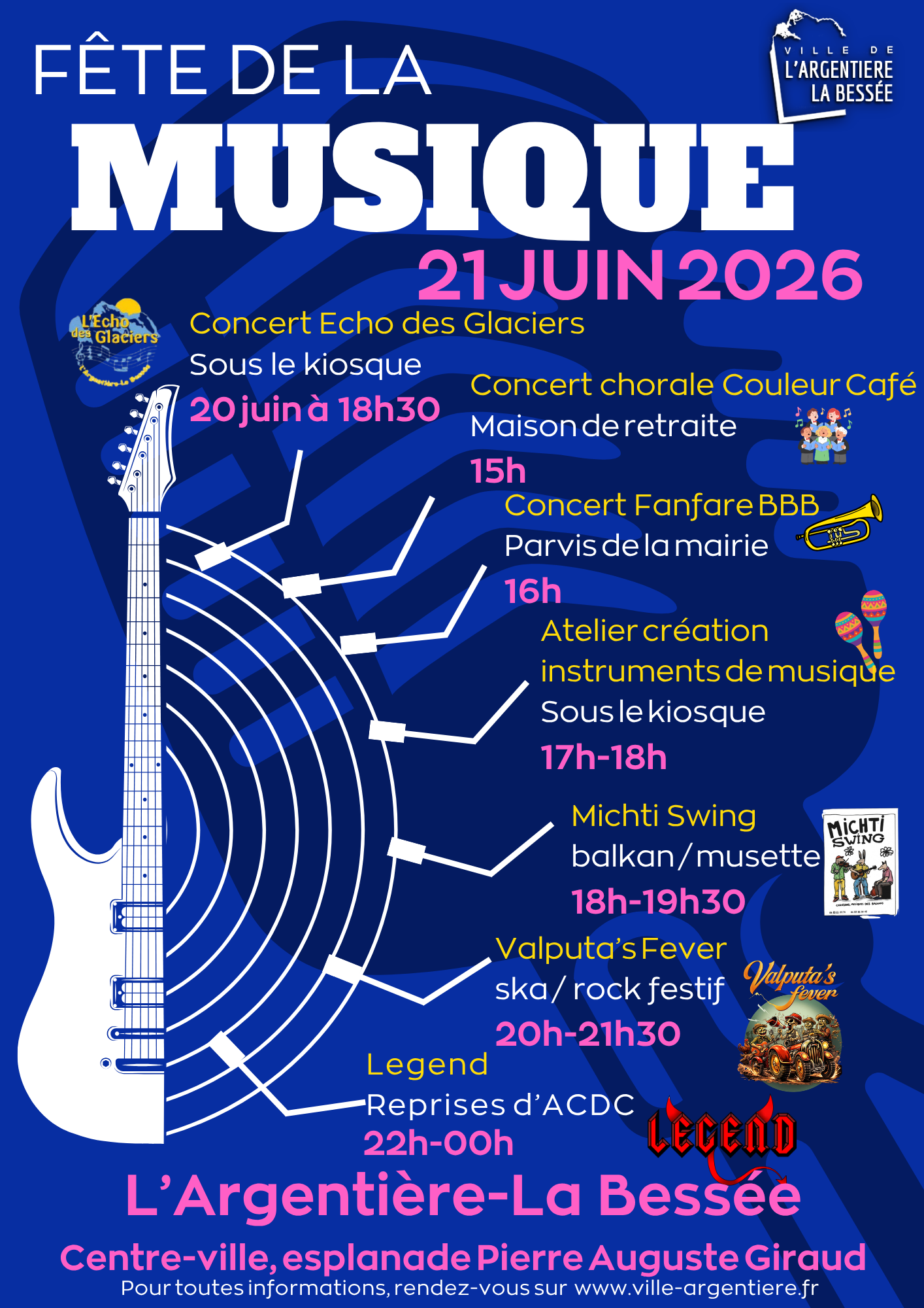 Fête de la musique - dimanche 21 juin 2026