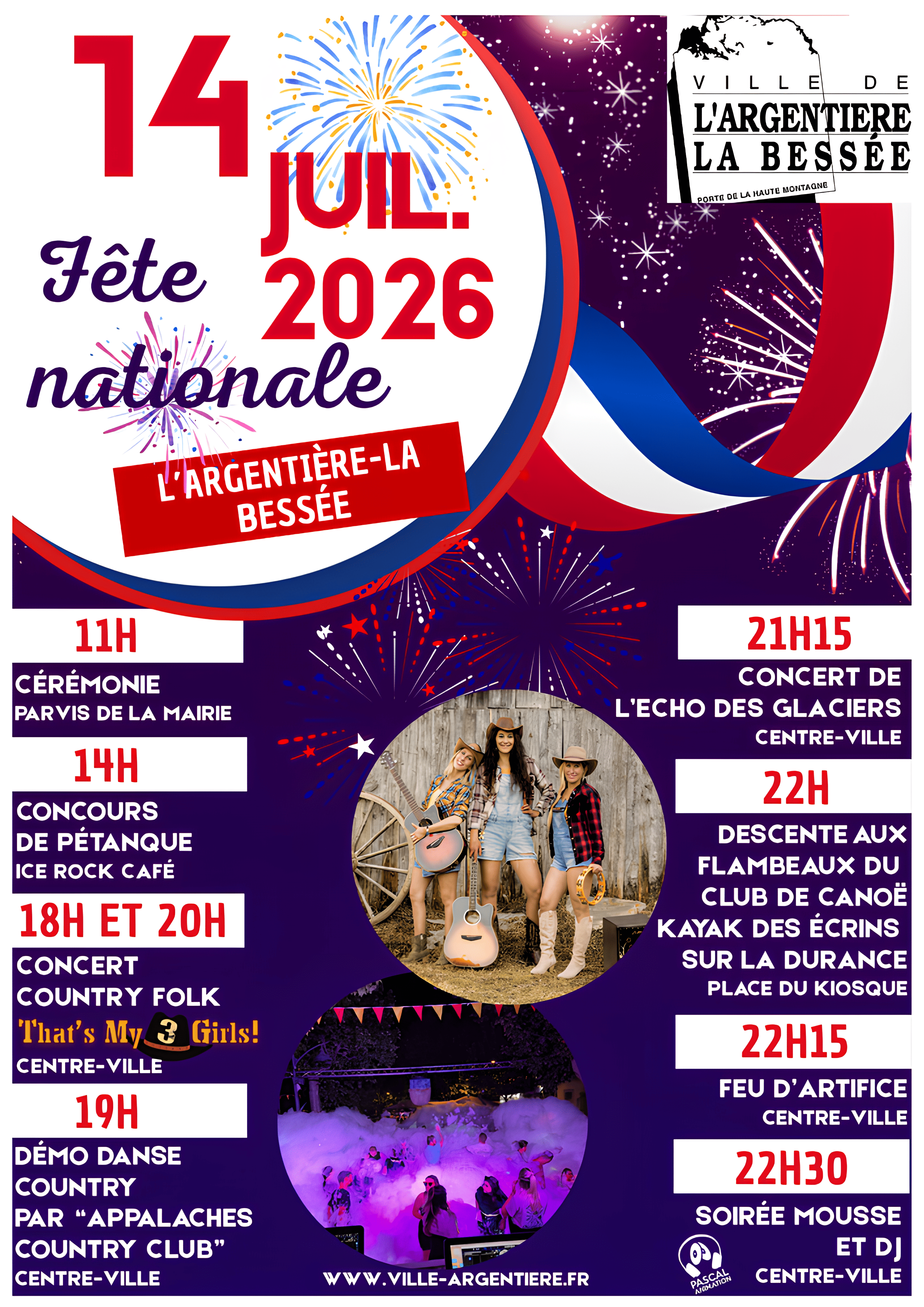 Fête nationale du 14 juillet à L'Argentière-La Bessée