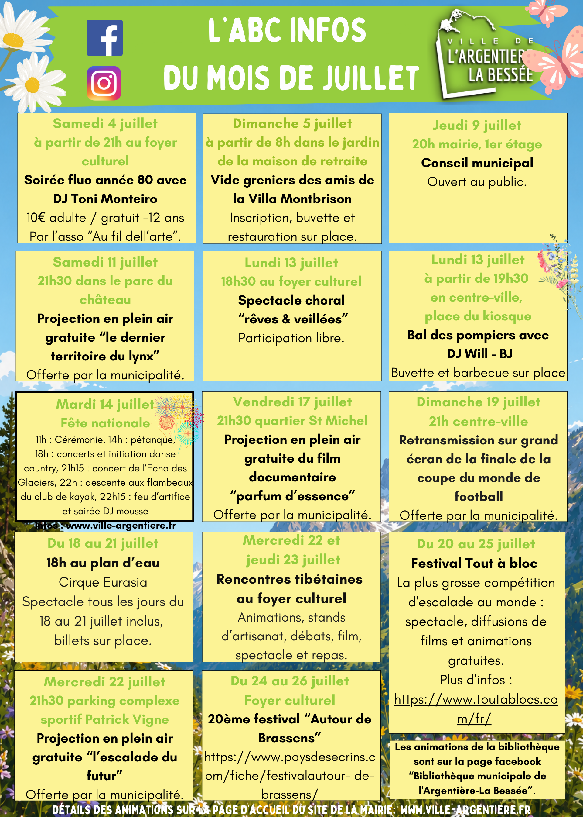 L'ABC infos du mois de juillet 2026