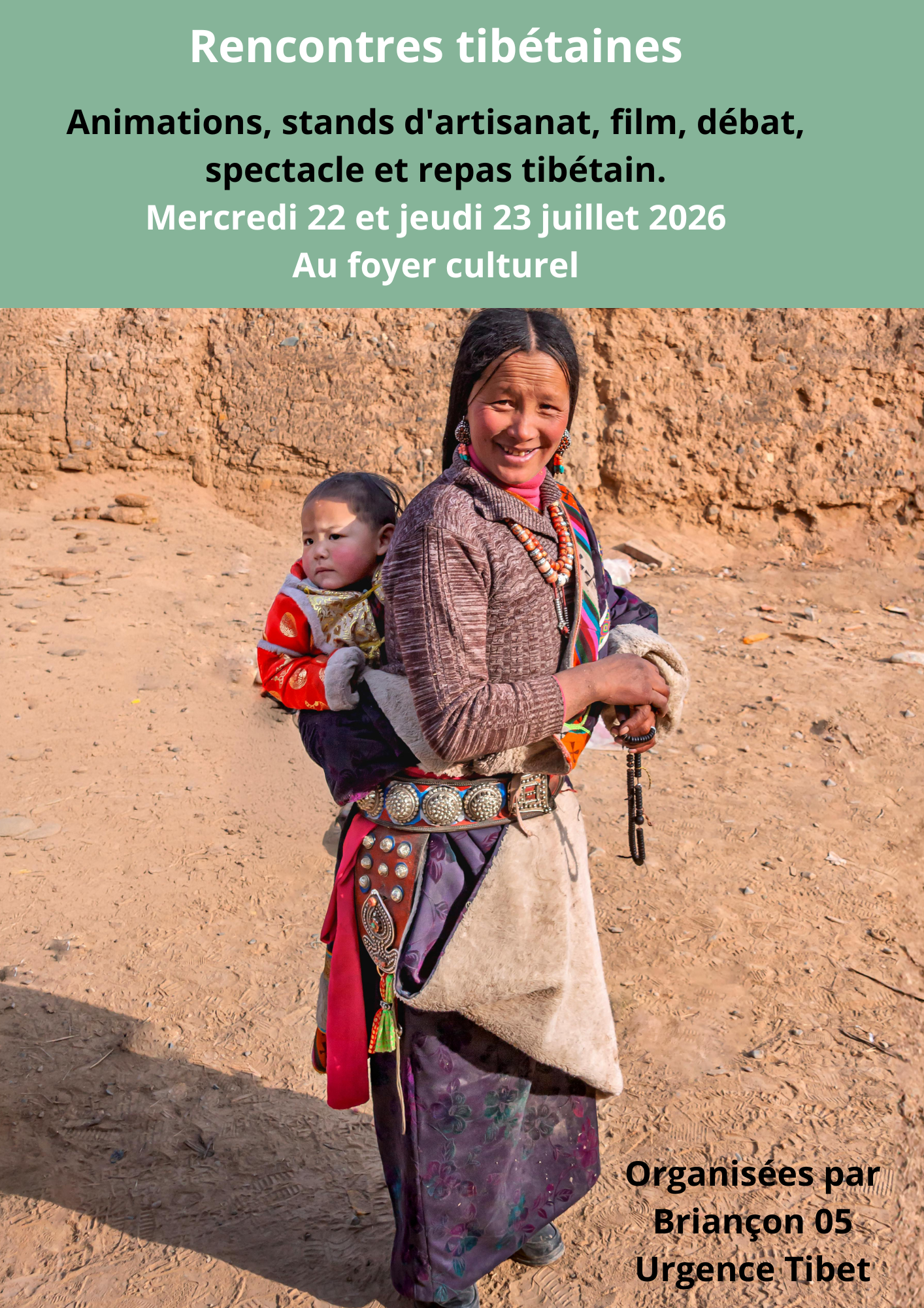 Rencontres tibétaines au foyer culturel - les 22 et 23 juillet 2026
