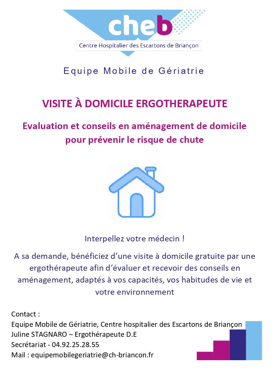 Visite à domicile d'un ergothérapeute