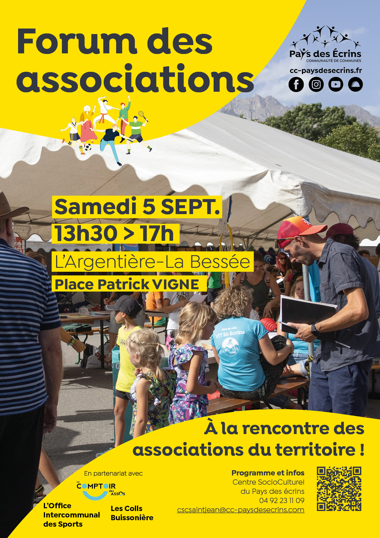 Forum des associations du CSC - samedi 5 septembre 2026