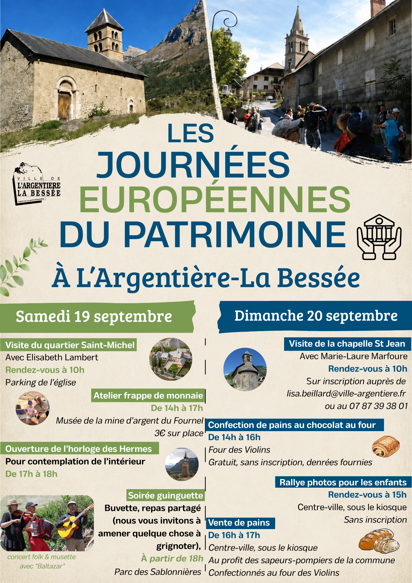 Programme des journées du patrimoine - 19 et 20 septembre 2026